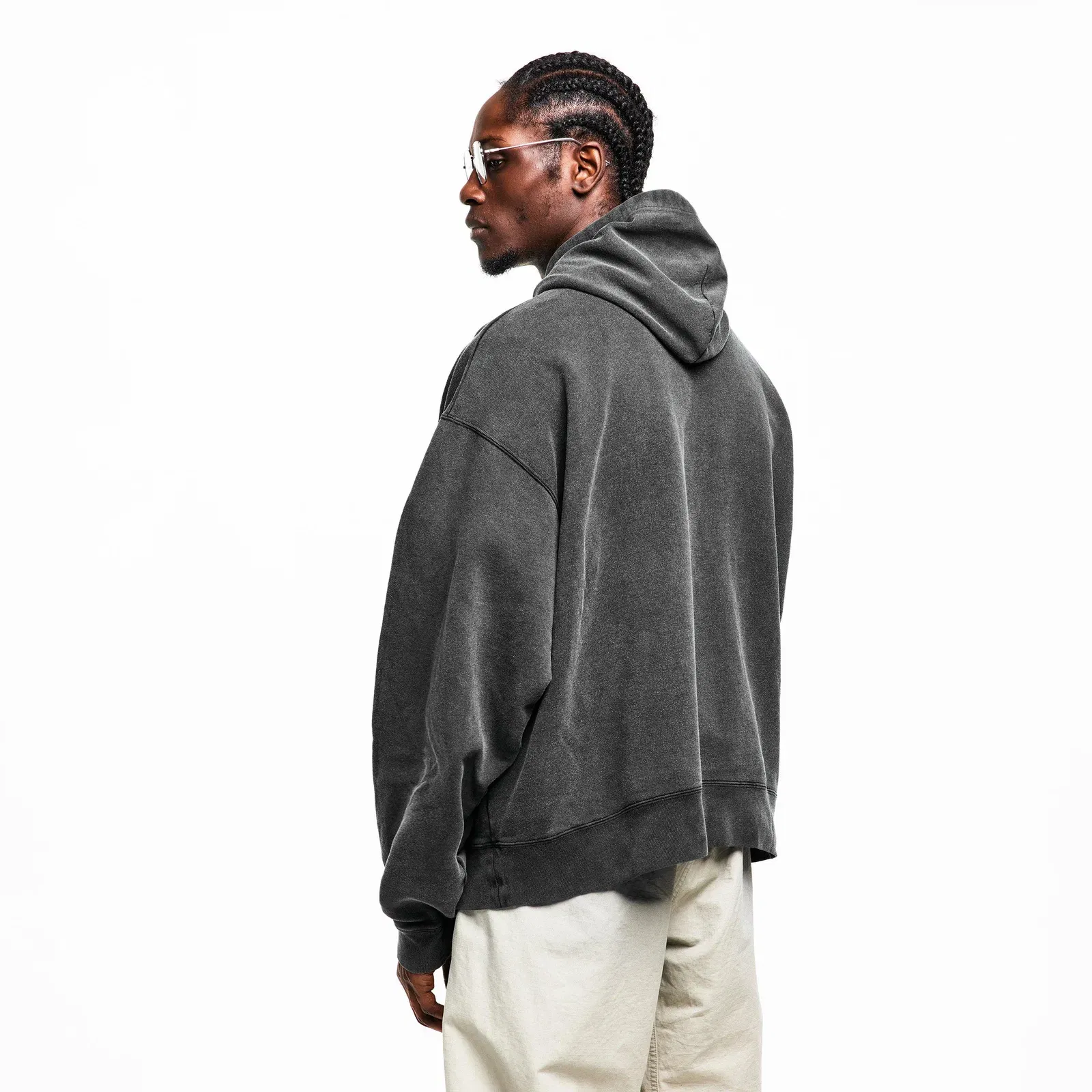 Bal Washed Logo Pull Over Hoodie