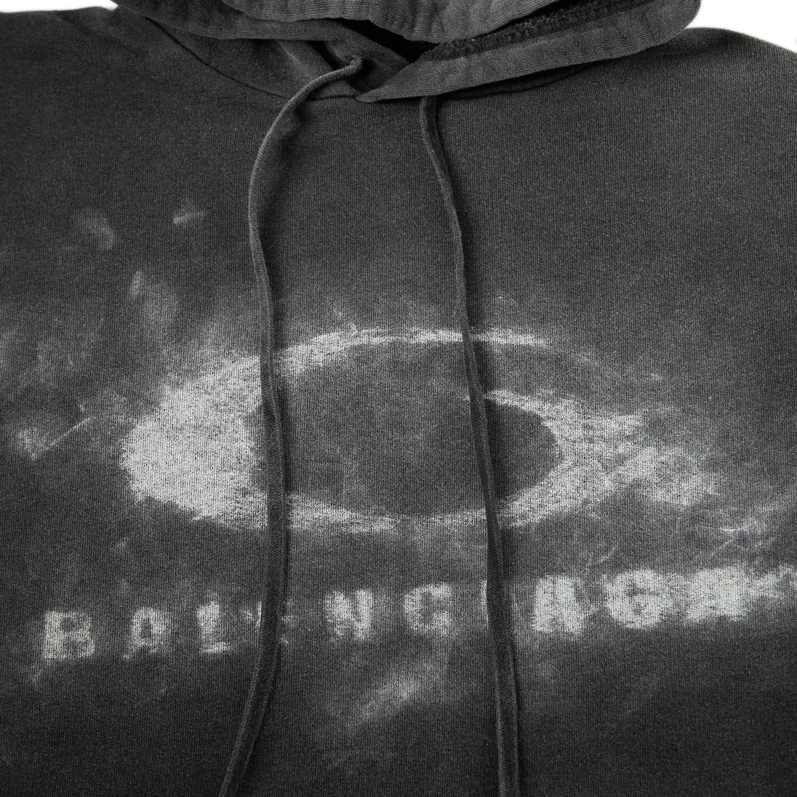 Bal Washed Logo Pull Over Hoodie