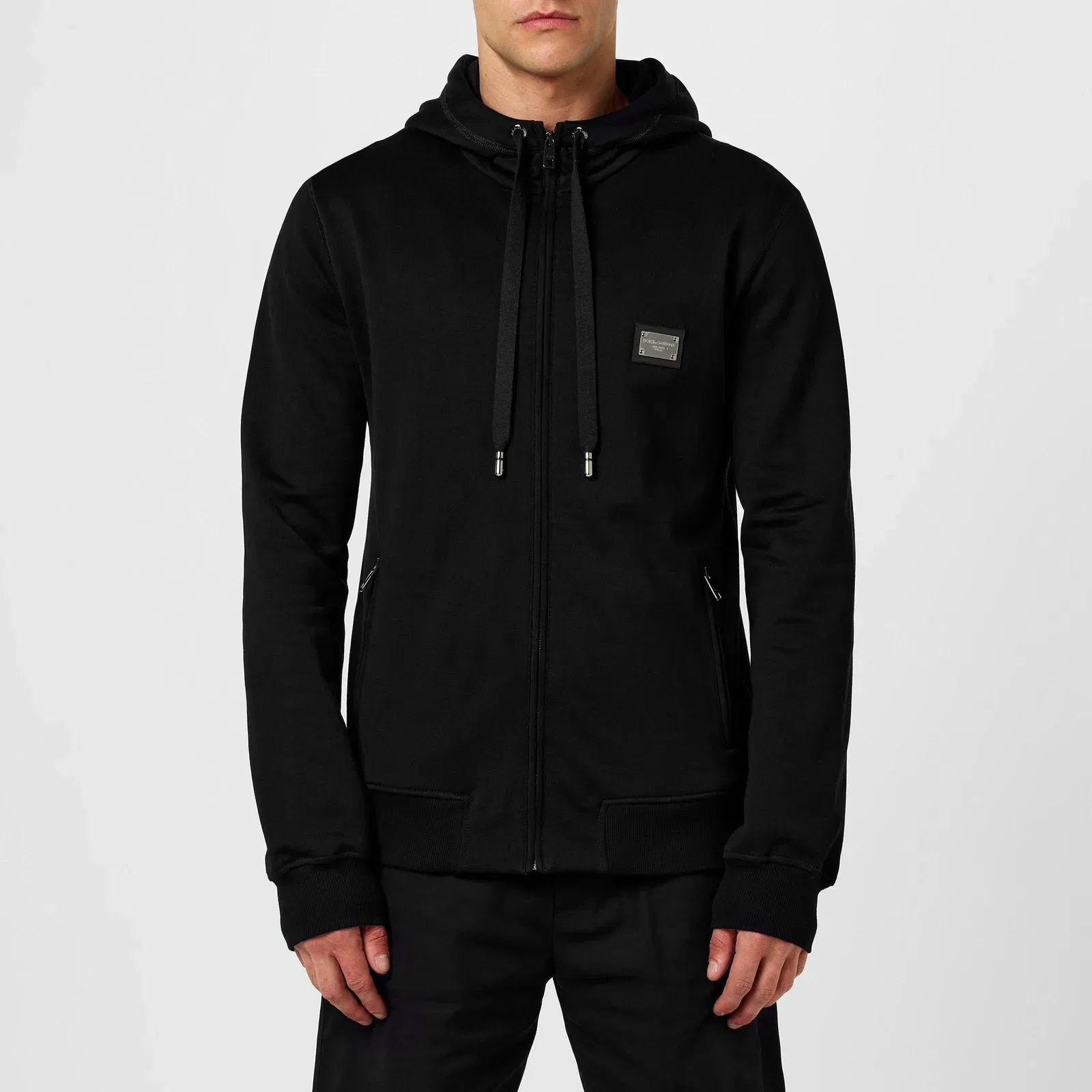 Jersey Zip-Up Hoodie