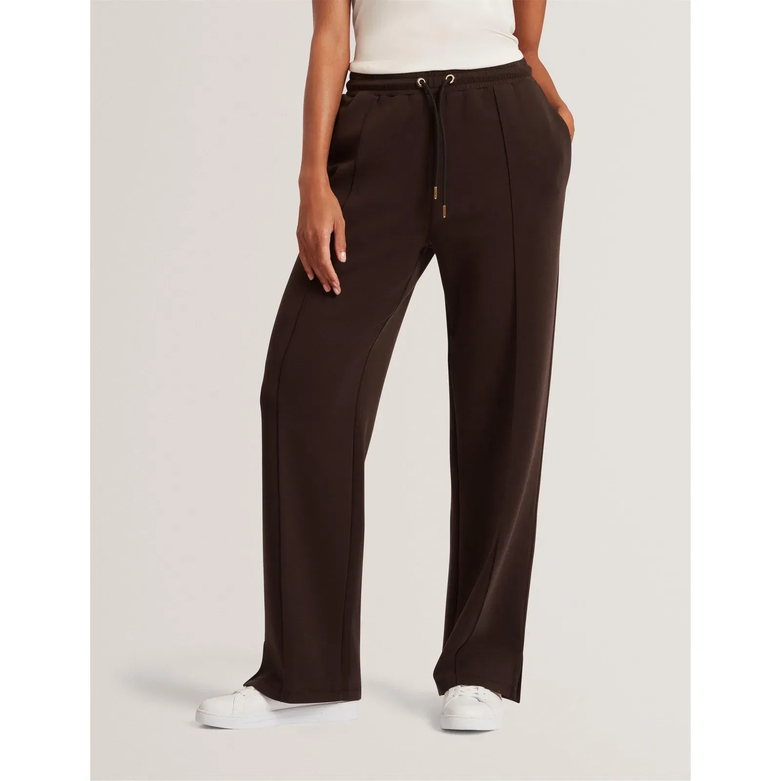 Split Open Hem Jersey Joggers