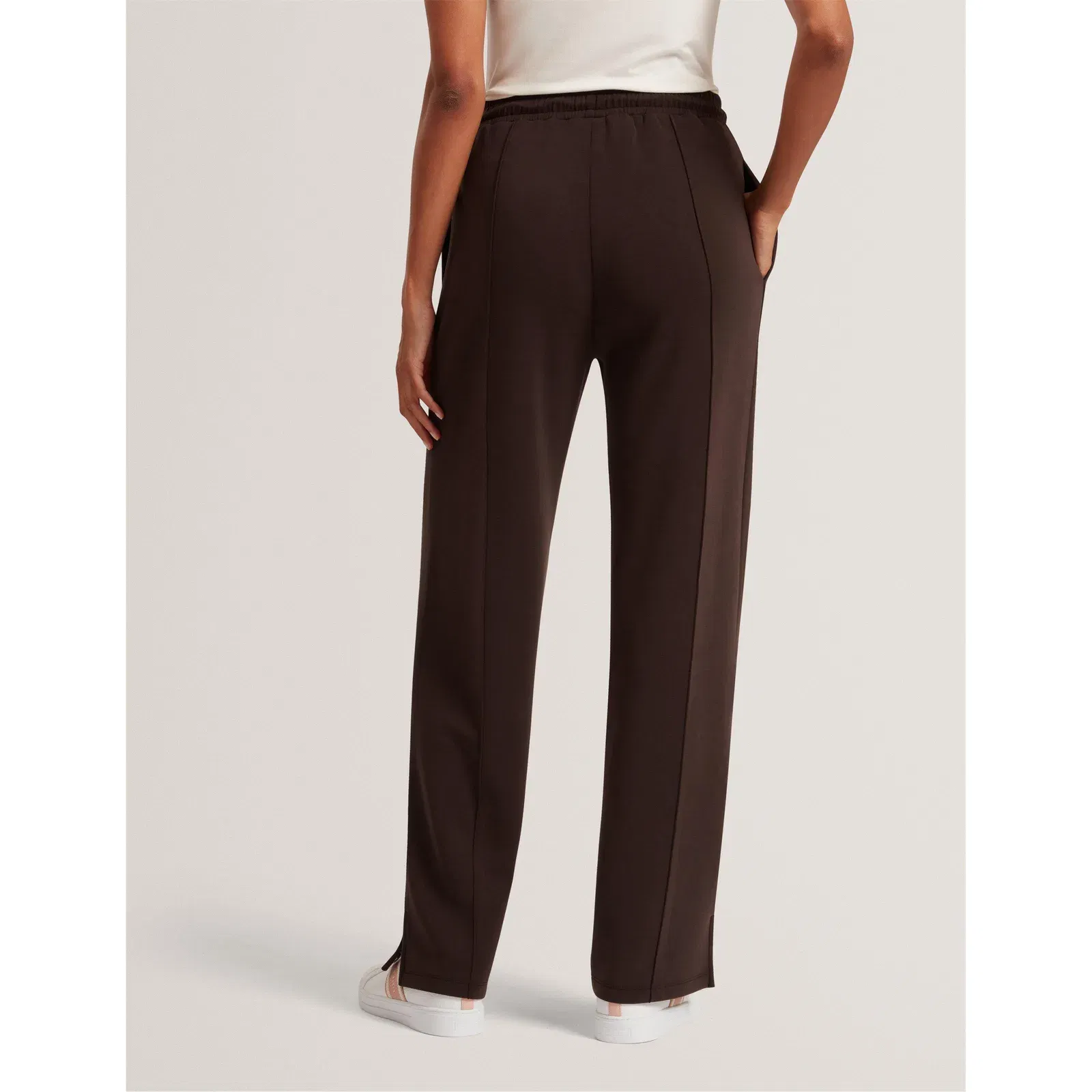 Split Open Hem Jersey Joggers