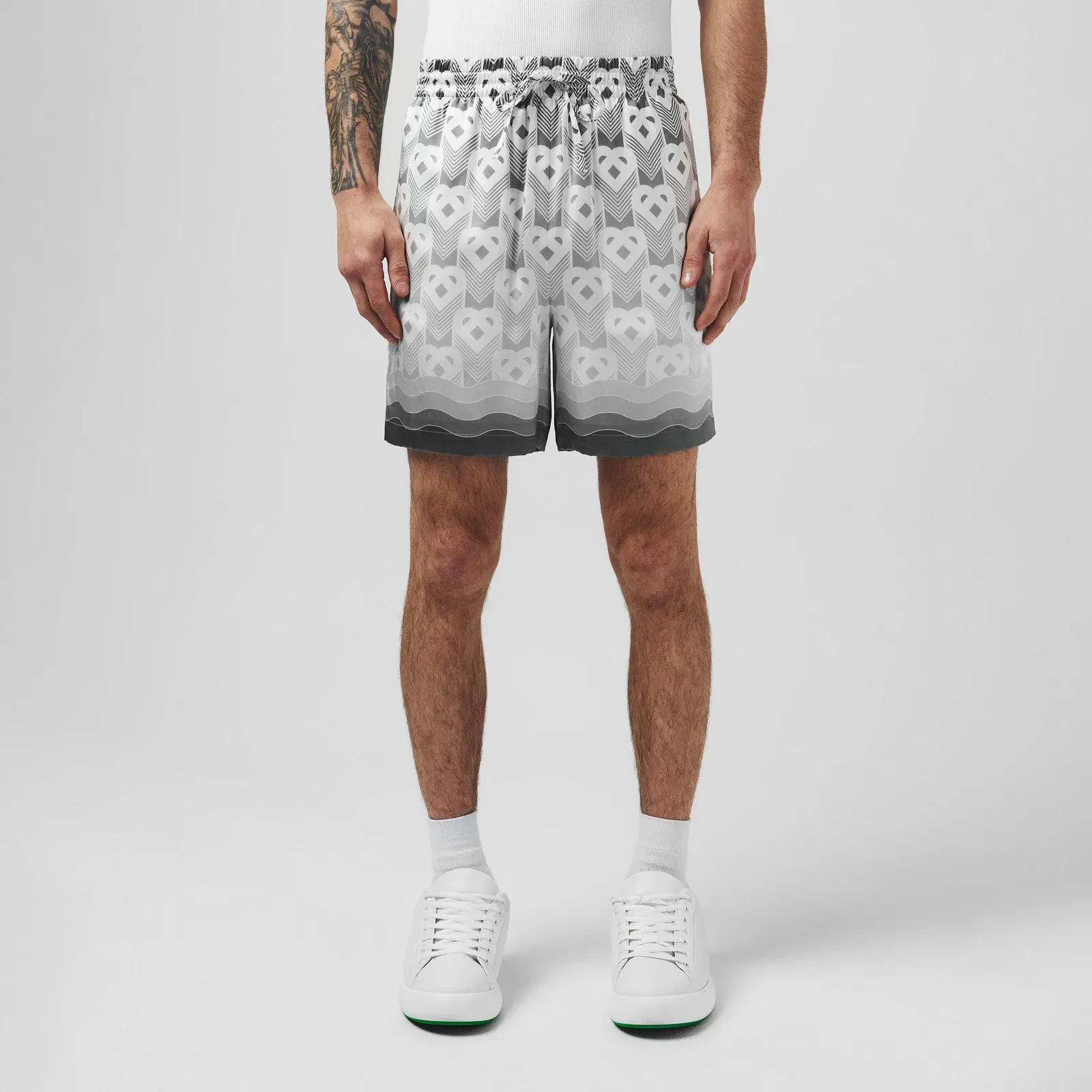 Monogram Silk Shorts