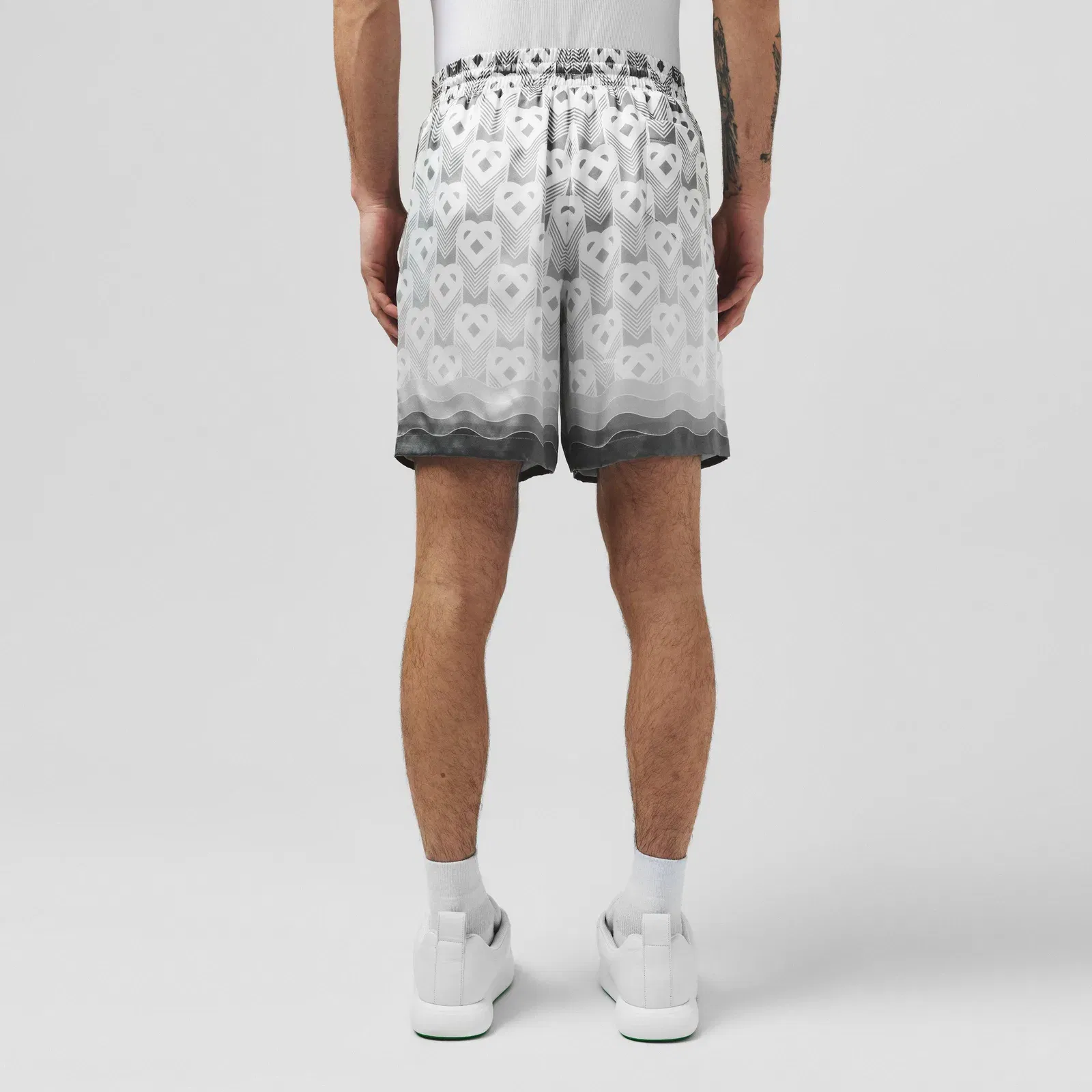 Monogram Silk Shorts