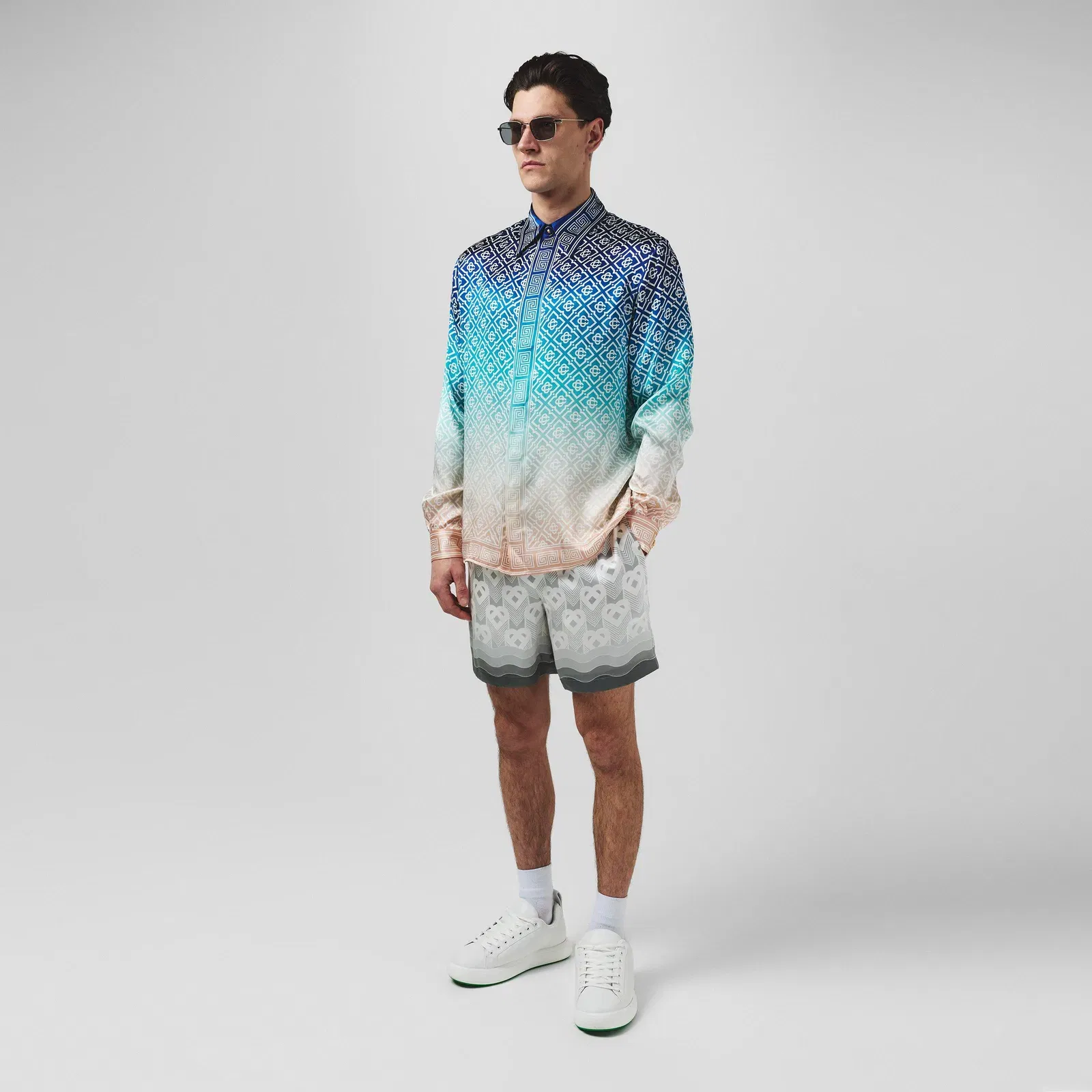 Monogram Silk Shorts