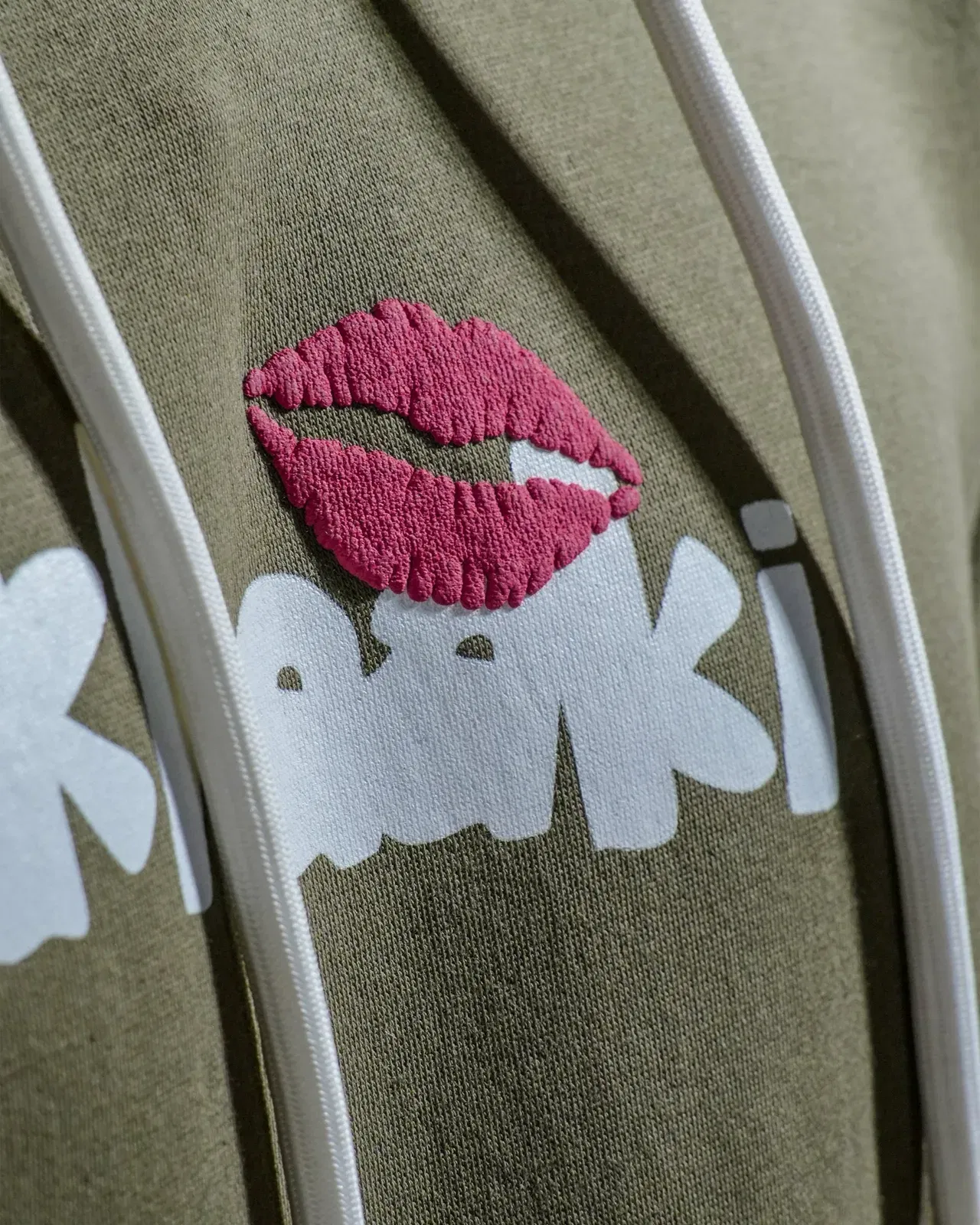 Chico' - Dark Olive Printed Regular Fit Hoodie
