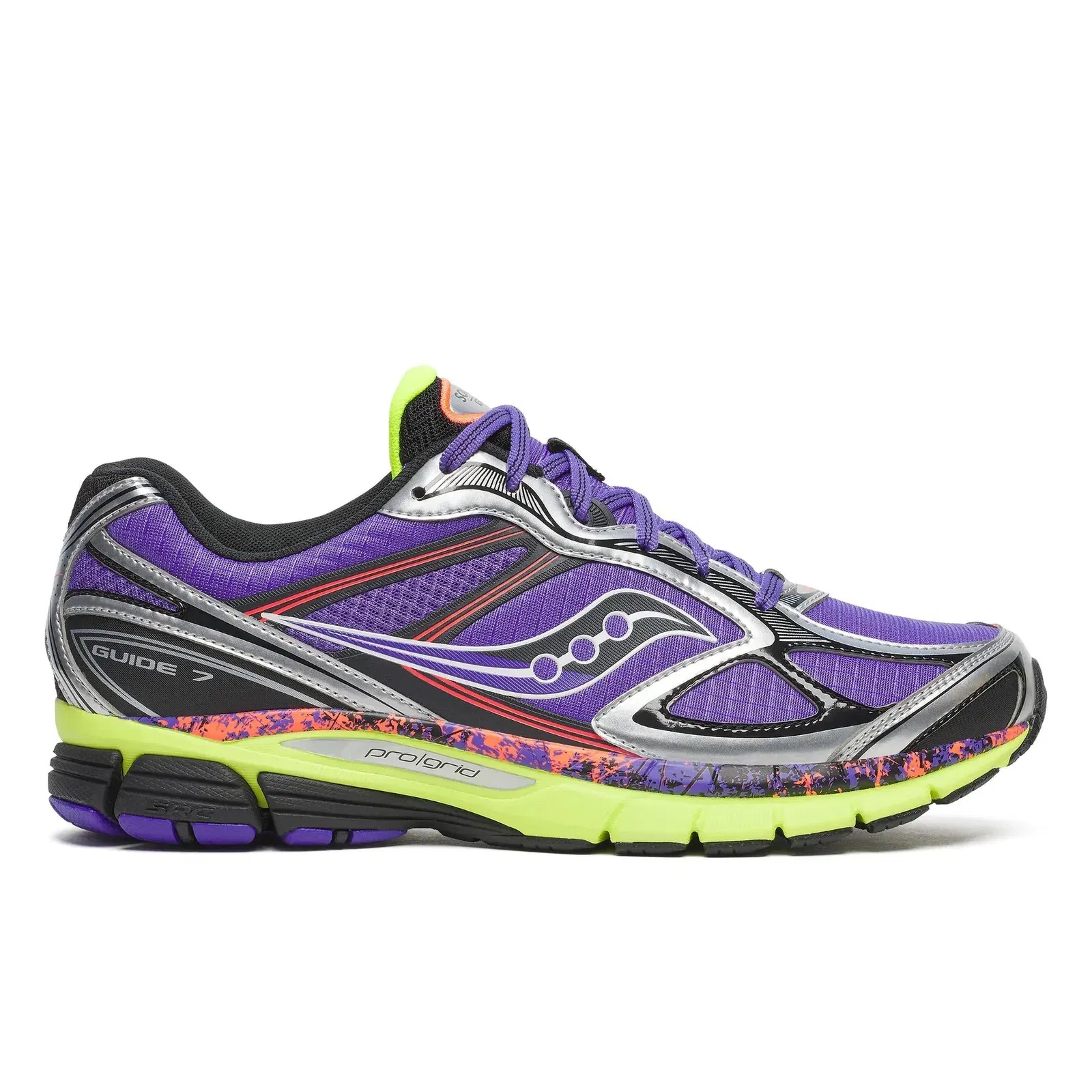 Saucony ProGrid Guide 7 Hi Octane Purple | Citron