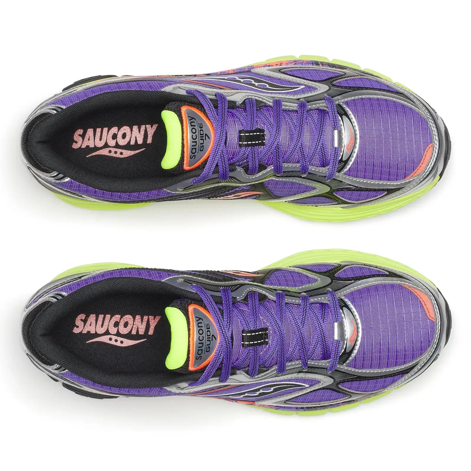 Saucony ProGrid Guide 7 Hi Octane Purple | Citron