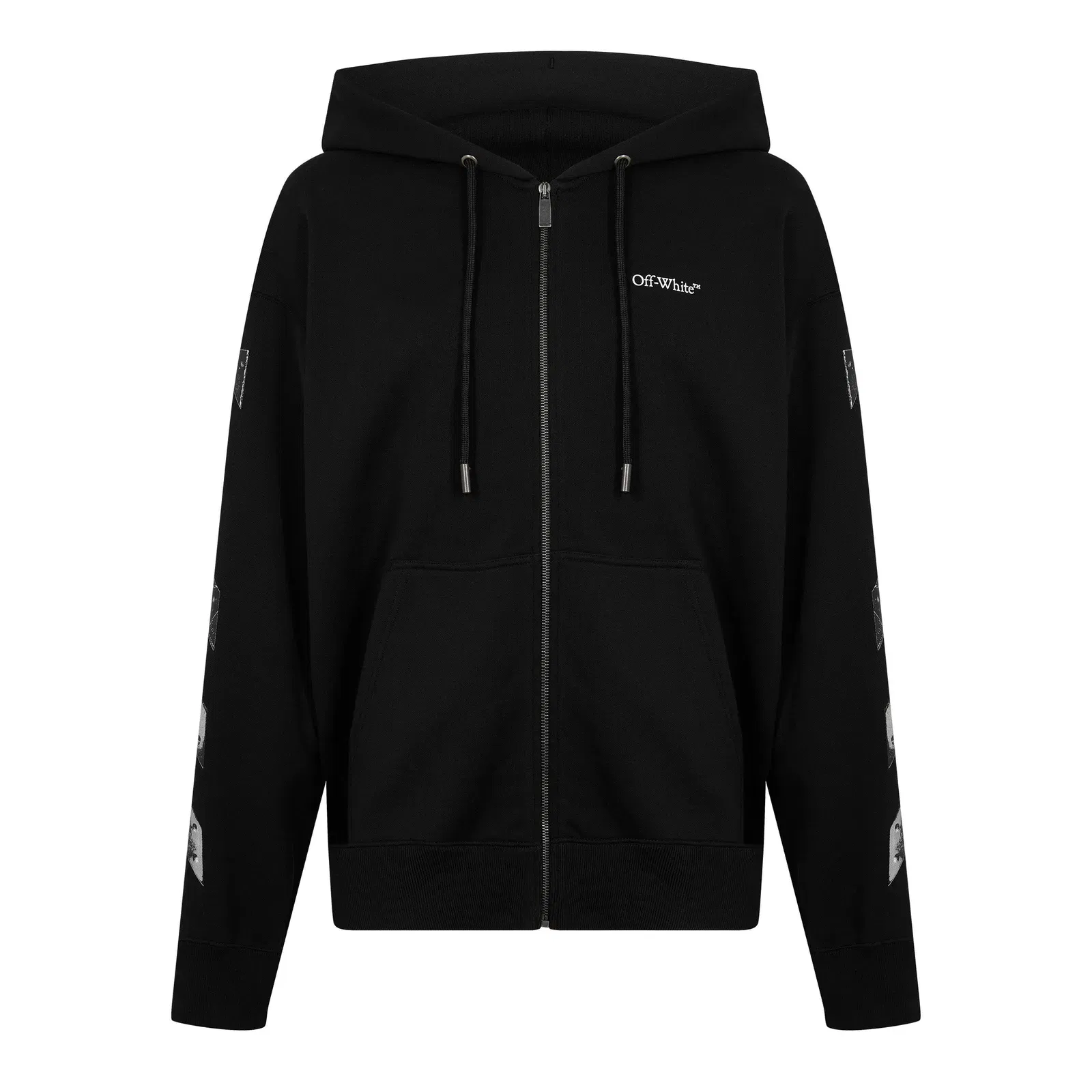 Metal Arrow Zip Hoodie