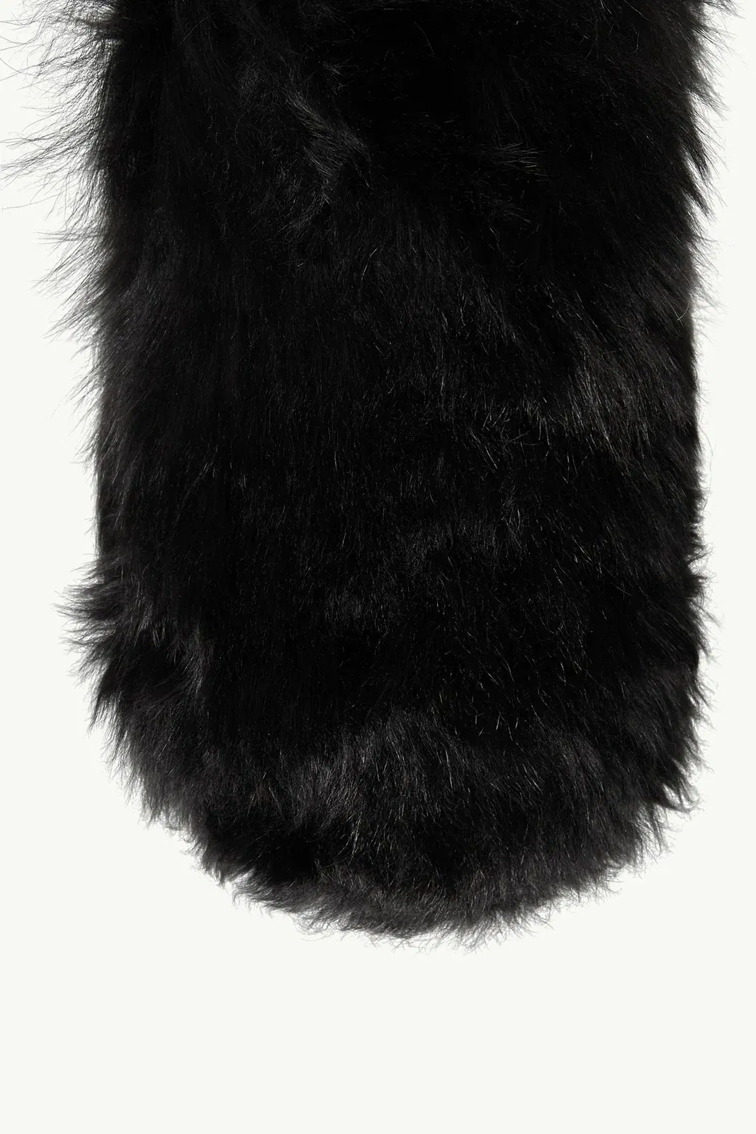 Moncler Snug Shearling Flats Black