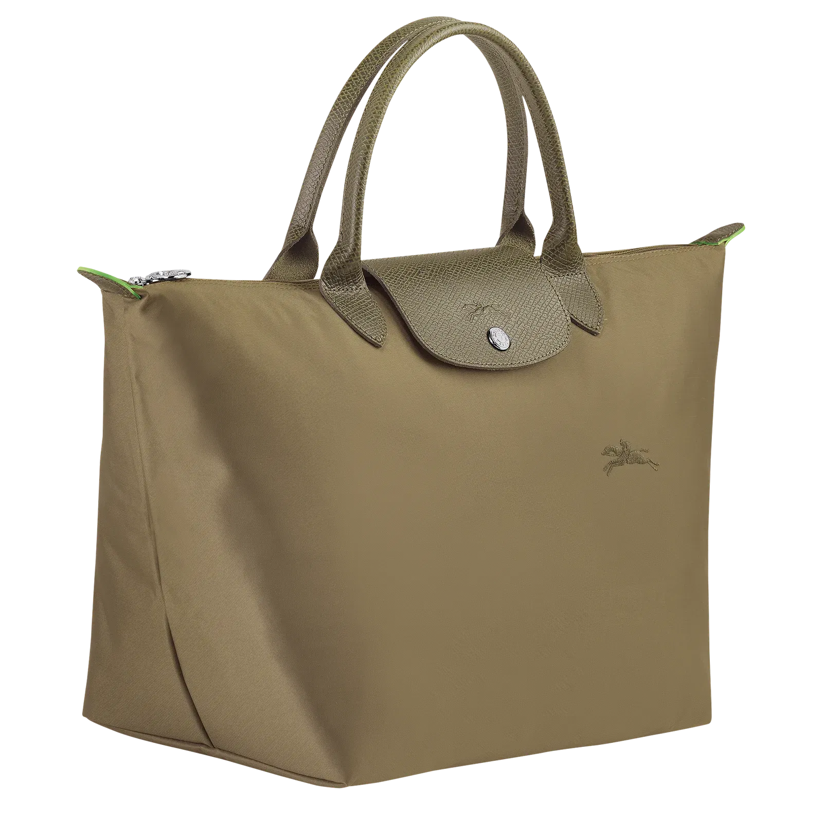 Longchamp Le Pliage Green M Handbag Artichoke