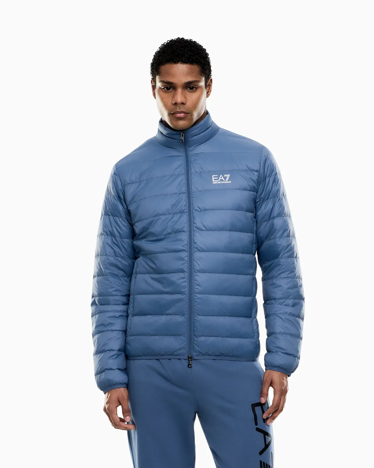 EA7 Packable down jacket with front zip Core Identity