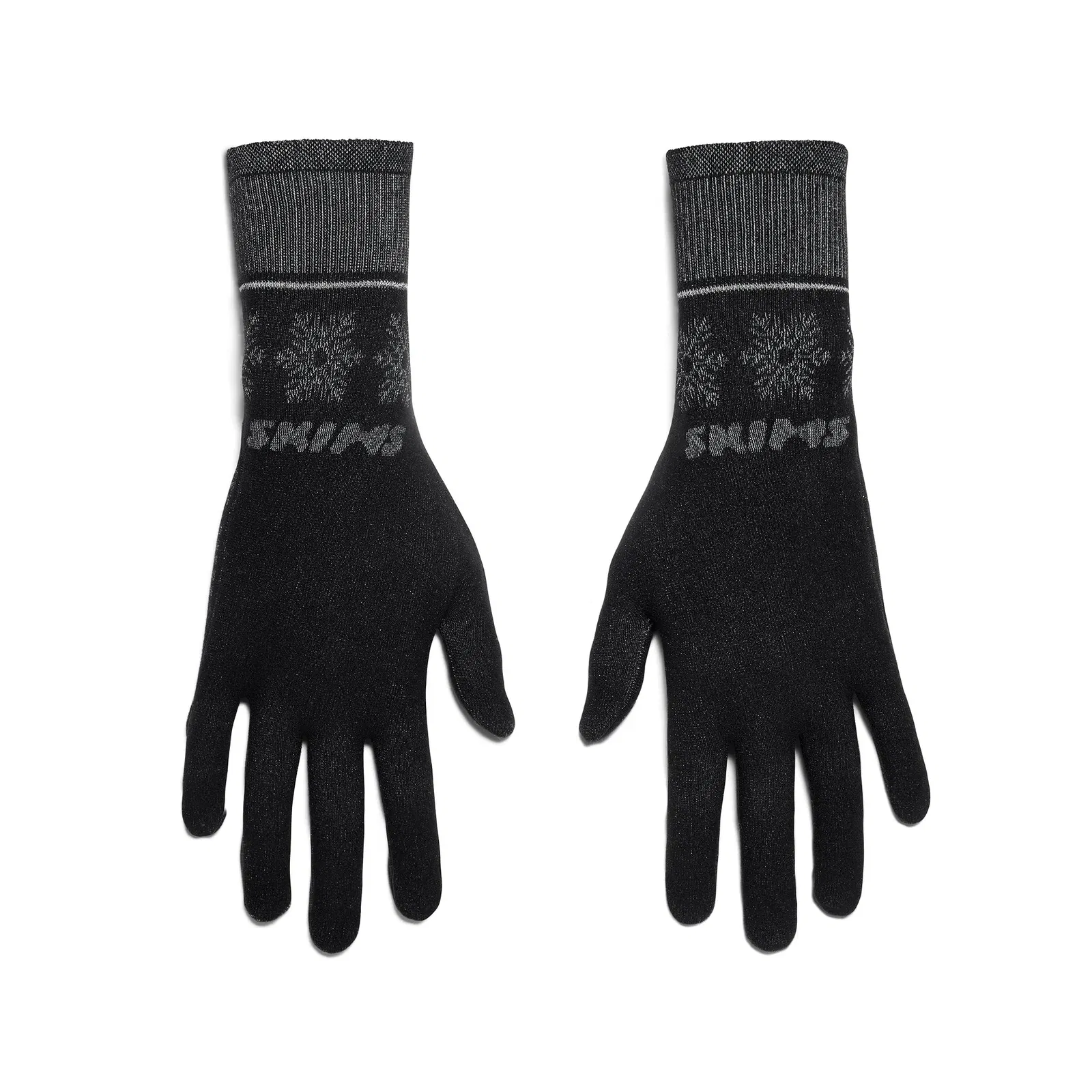 SKIMS FIRST LAYERS GLOVES | OBSIDIAN WINTER FAIR ISLE