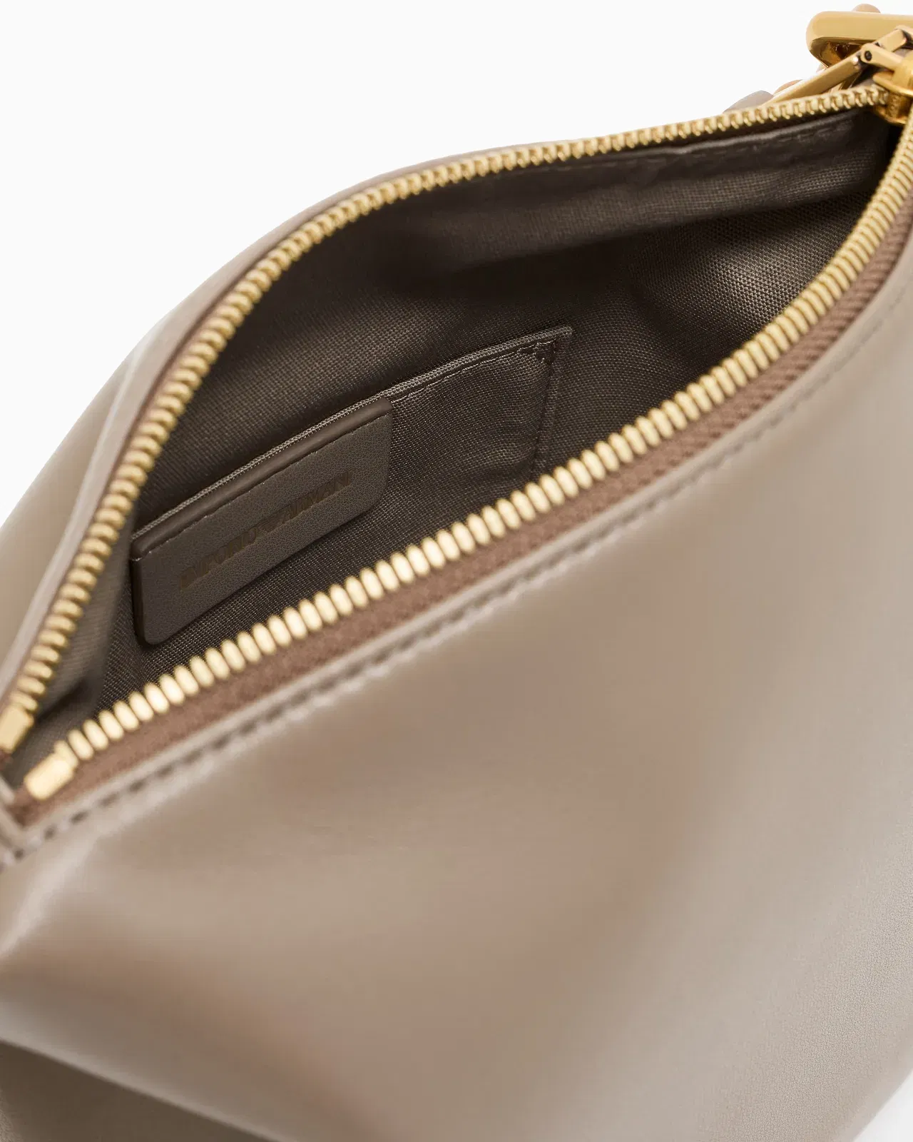 Emporio Armani Leather small hobo bag with chain