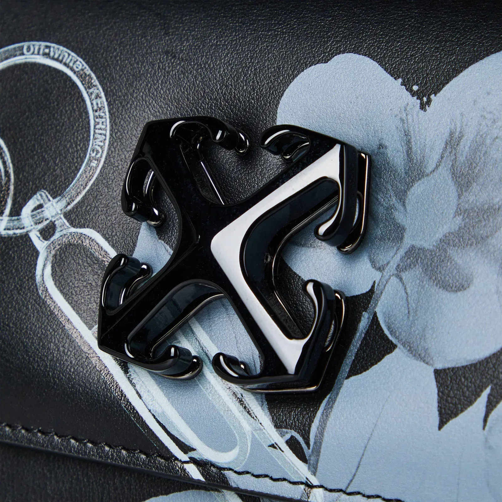 Jitney X-Ray Print Leather Handbag