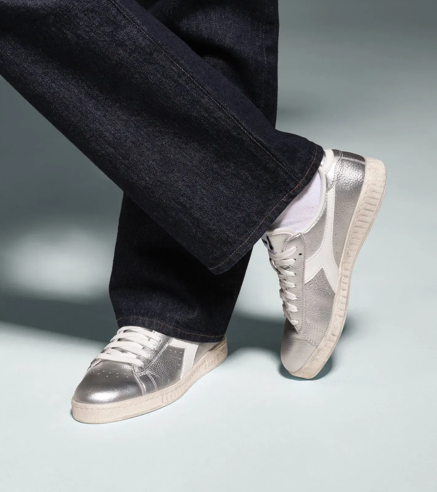 Diadora Game Low Aura Wn Silver