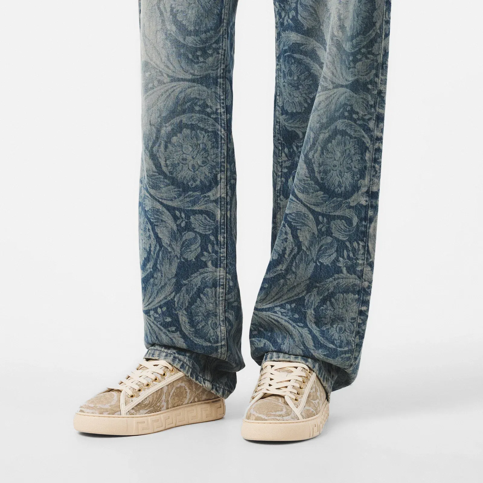 Pattern Cushioned Low-Top Trainers