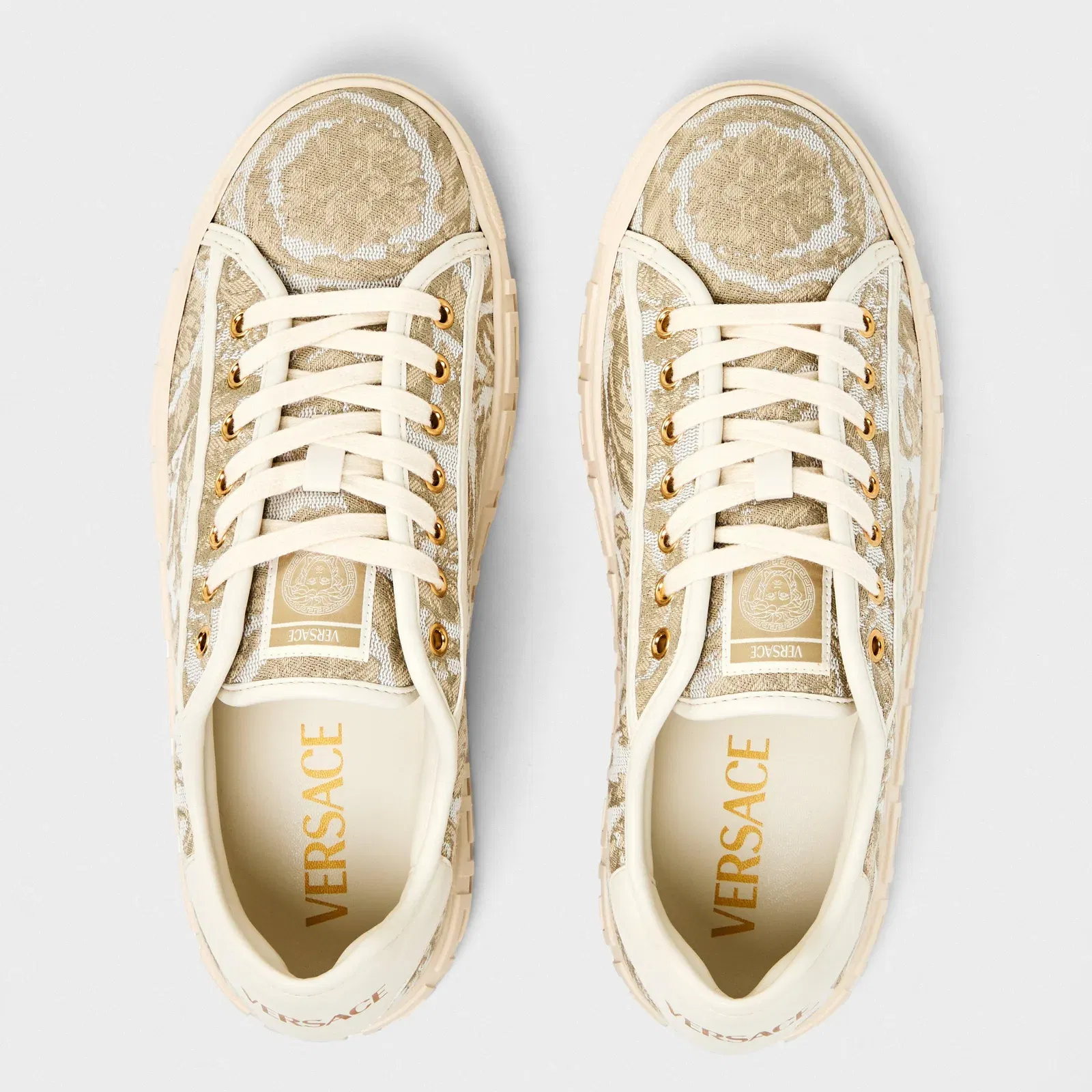 Pattern Cushioned Low-Top Trainers
