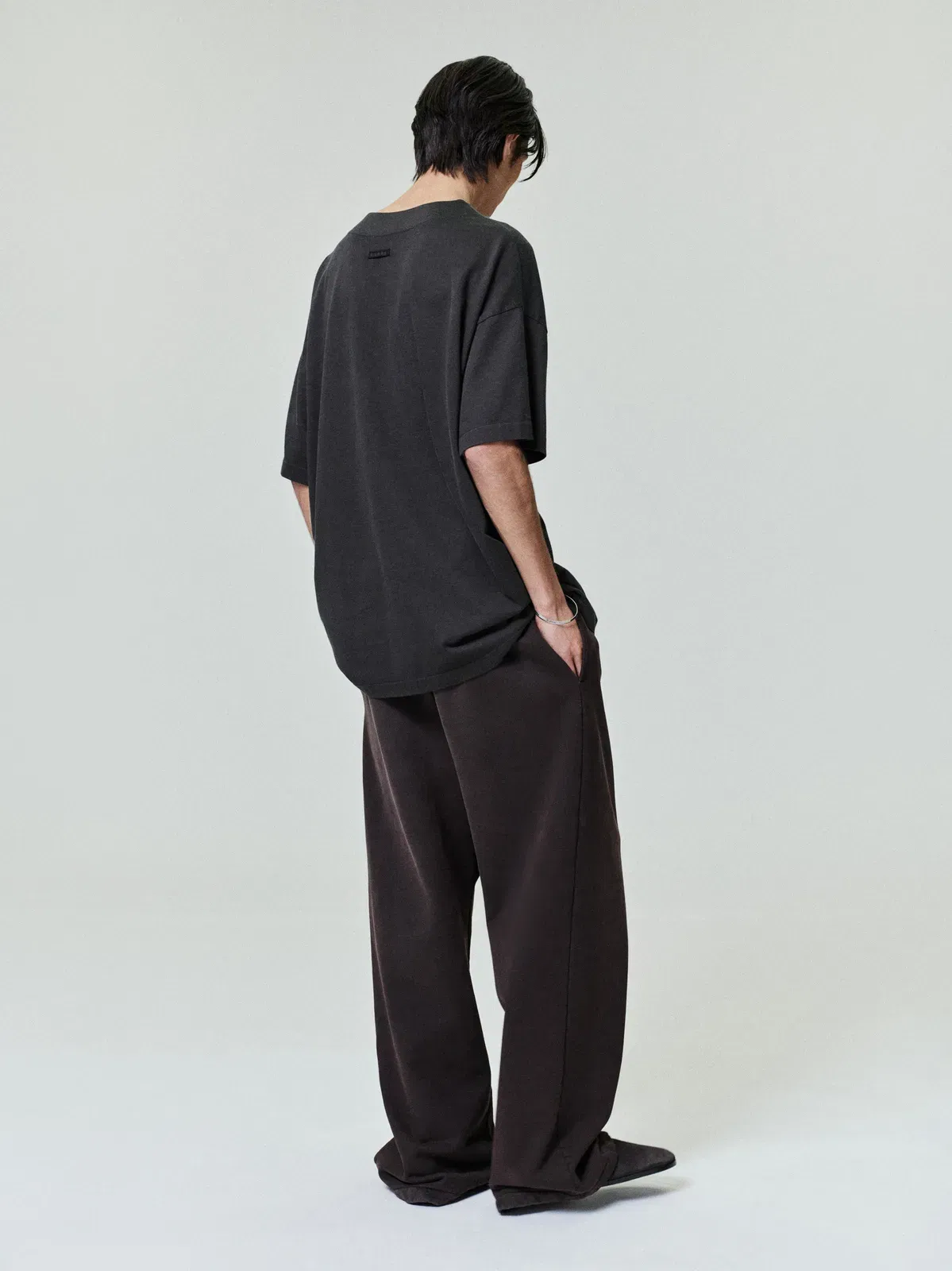 Essentials Sunfaded Wide Leg Sweatpant Dark Brown