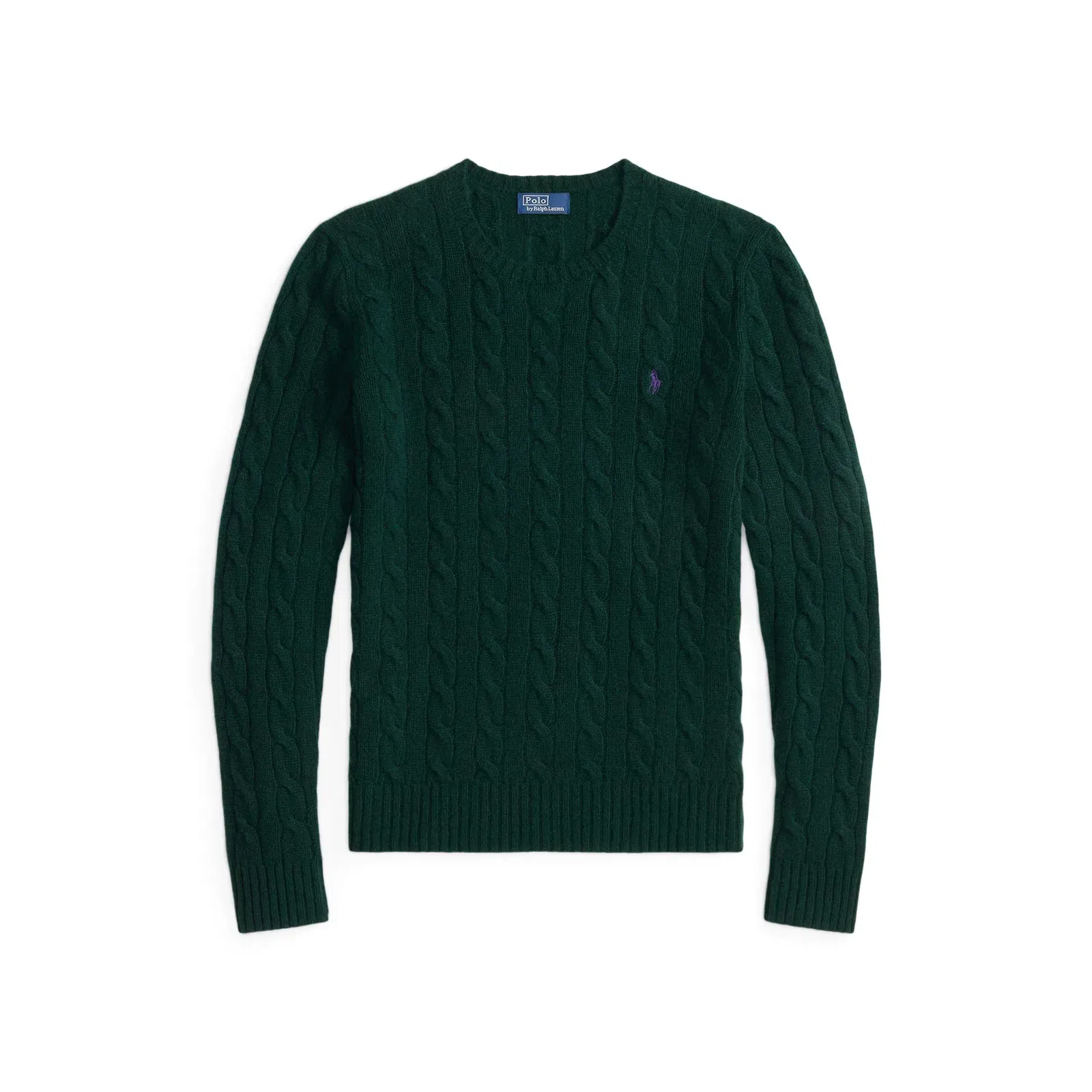 Cable-Knit V-neck Jumper