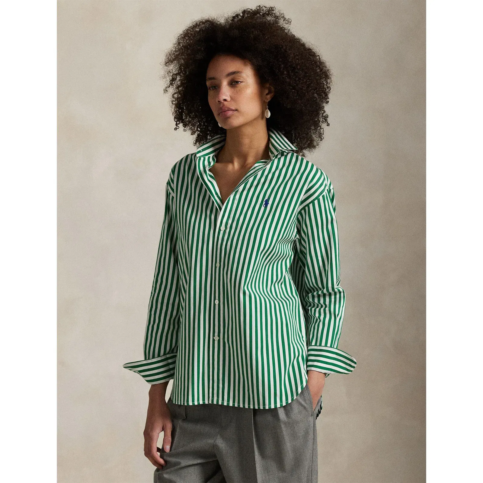 Stripe Long Sleeve Patterned Shirt