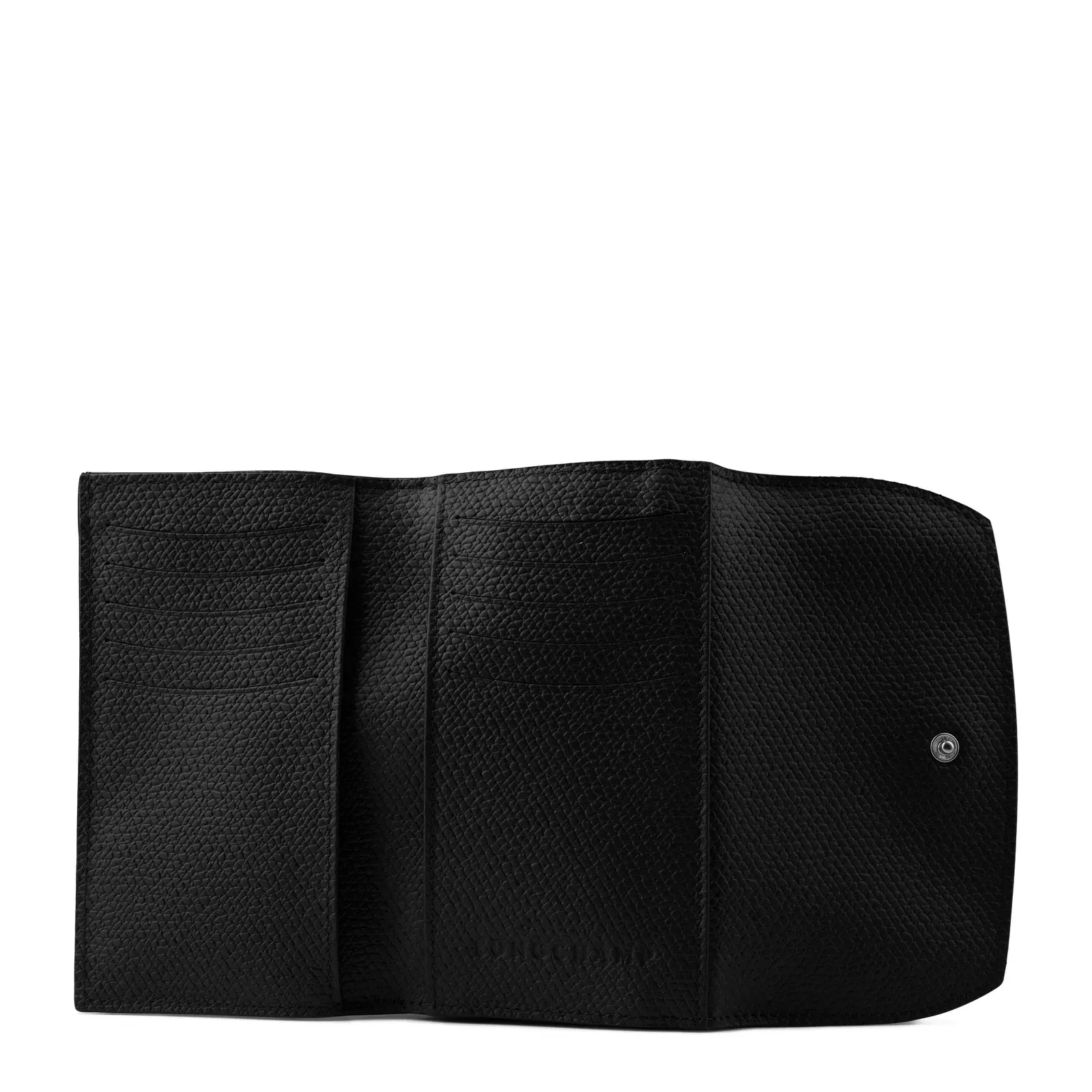 Logo Calfskin Le Roseau Foldover Wallet