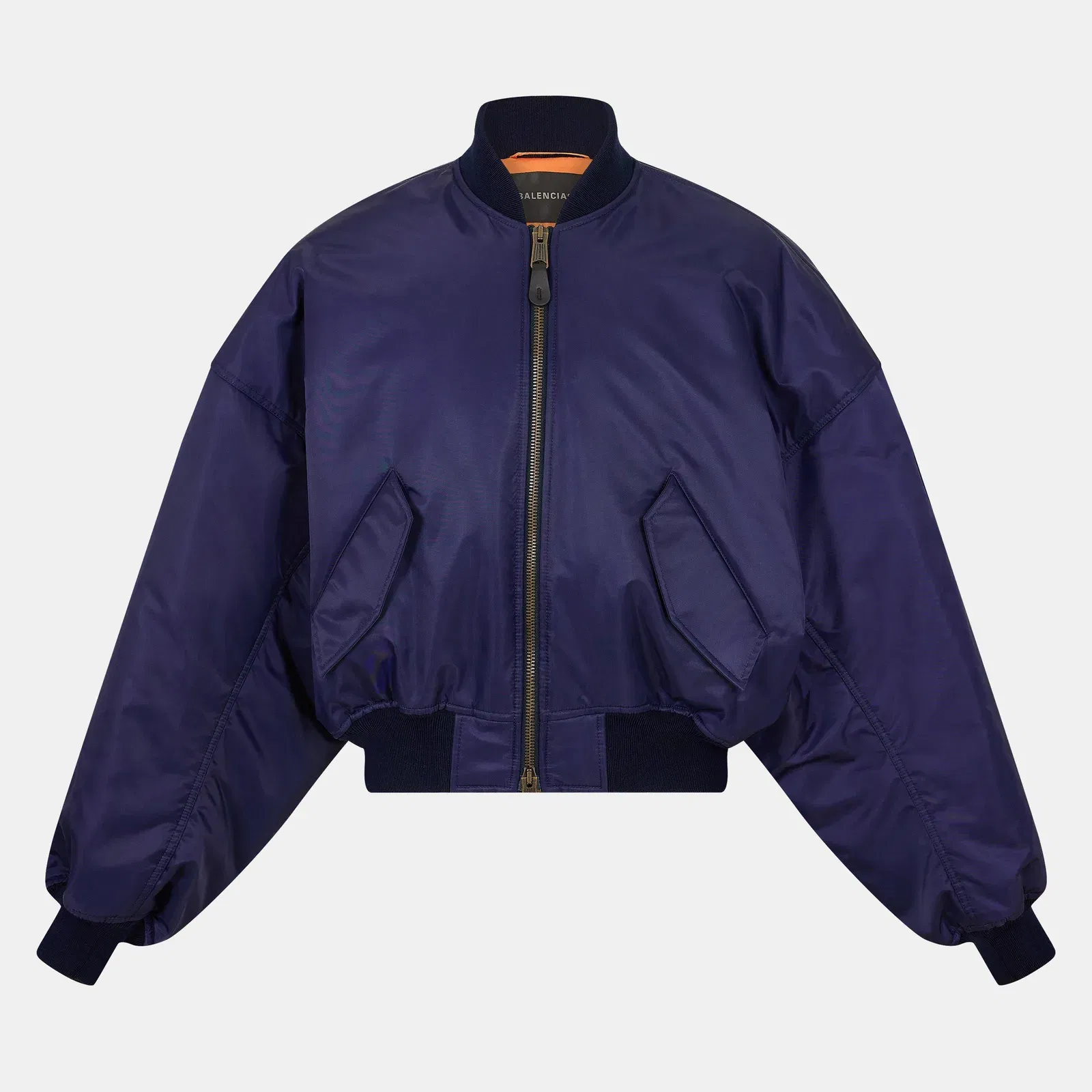 Round Bomber Long Sleeve Zip Parka