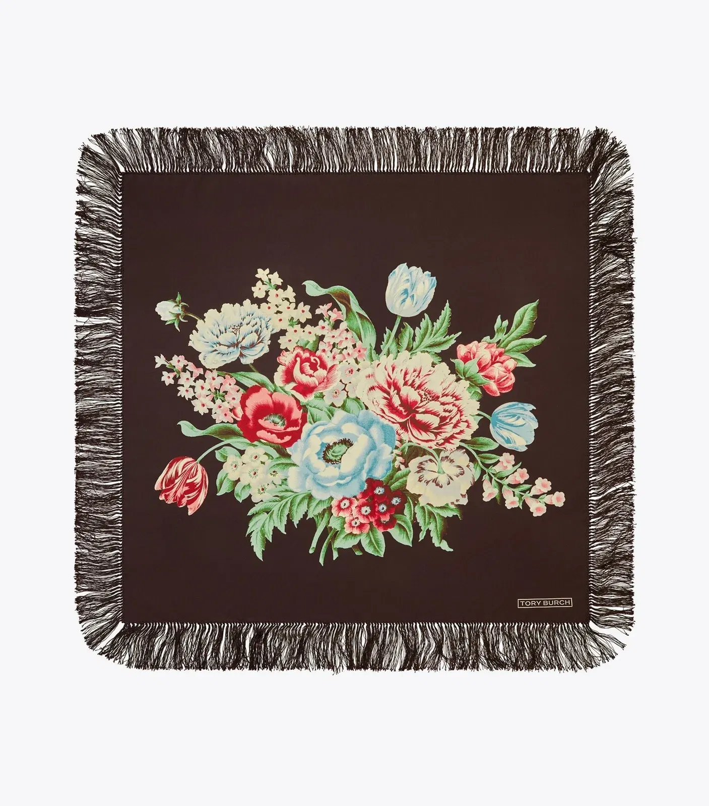 Chair Floral Silk Square