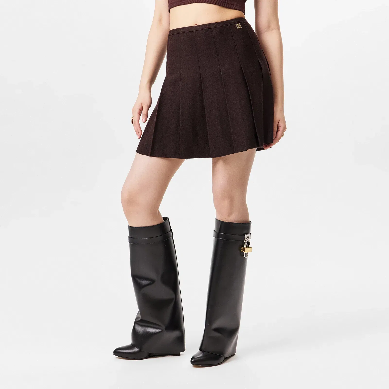Pleated Mini Skirt