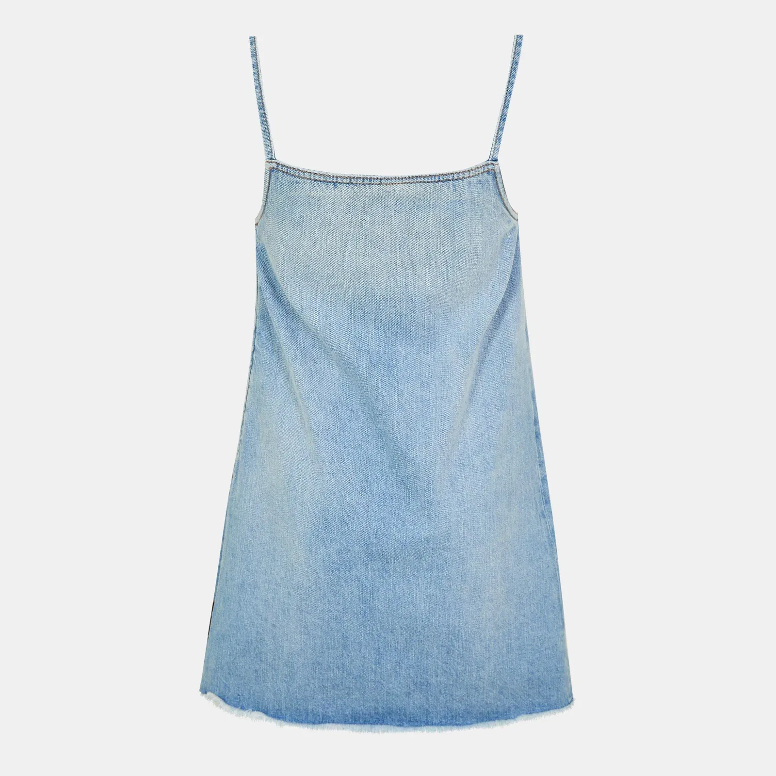 Sleeveless Denim A Line Dress