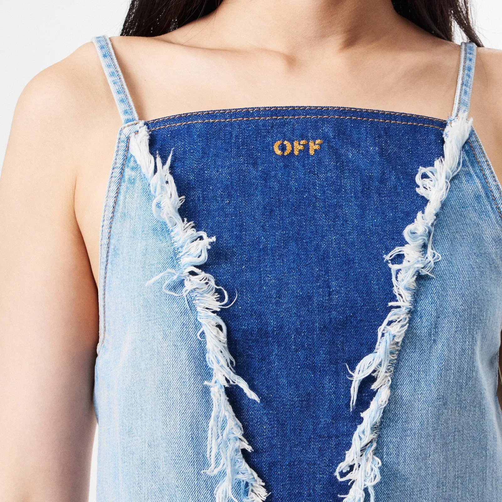 Sleeveless Denim A Line Dress