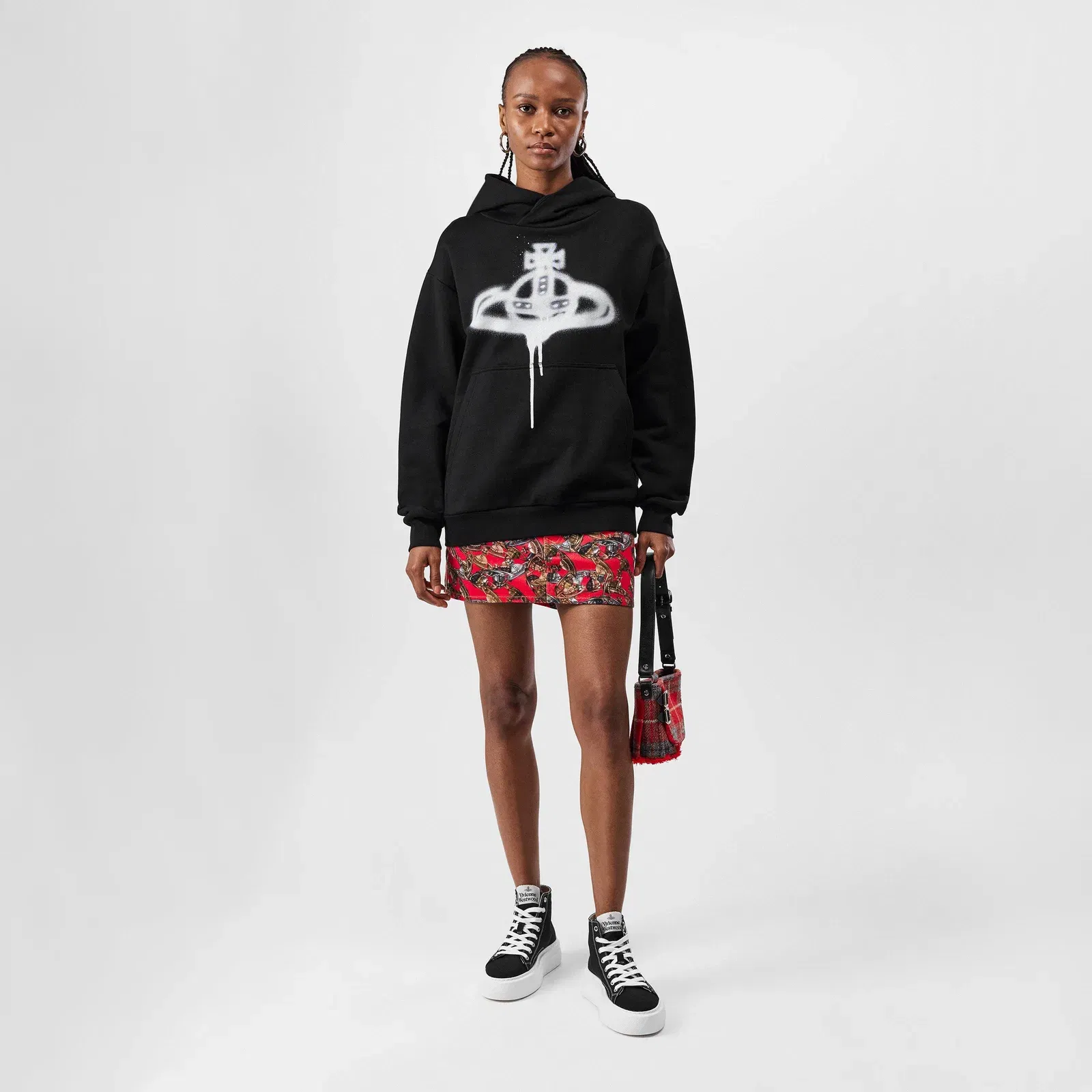 Logo Cotton Spray Orb Overhead Hoodie