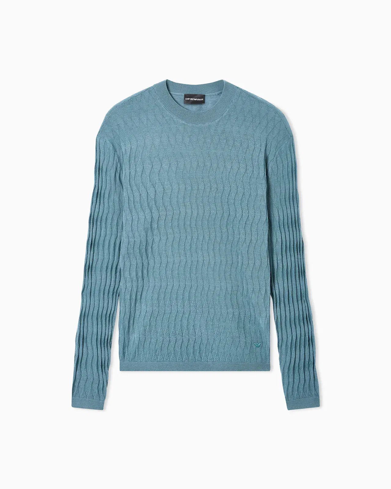 Emporio Armani Textured virgin wool jumper