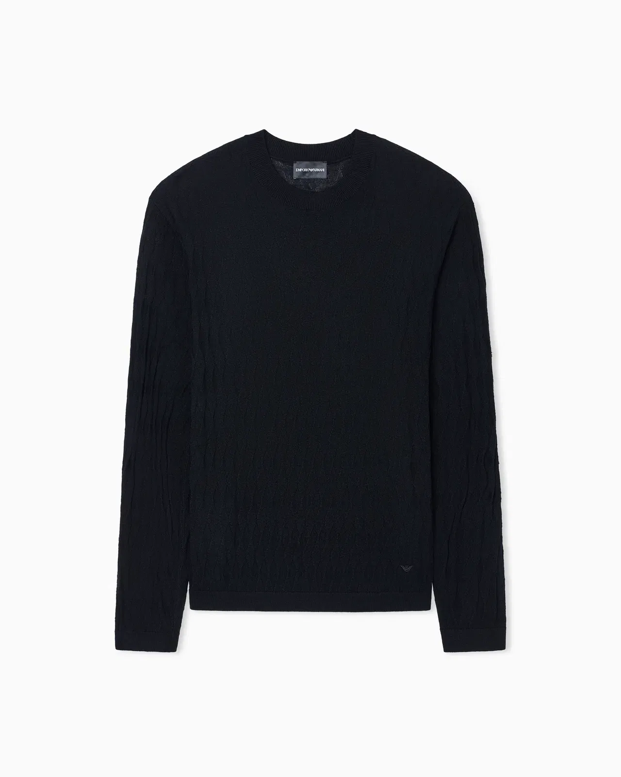 Emporio Armani Textured virgin wool jumper