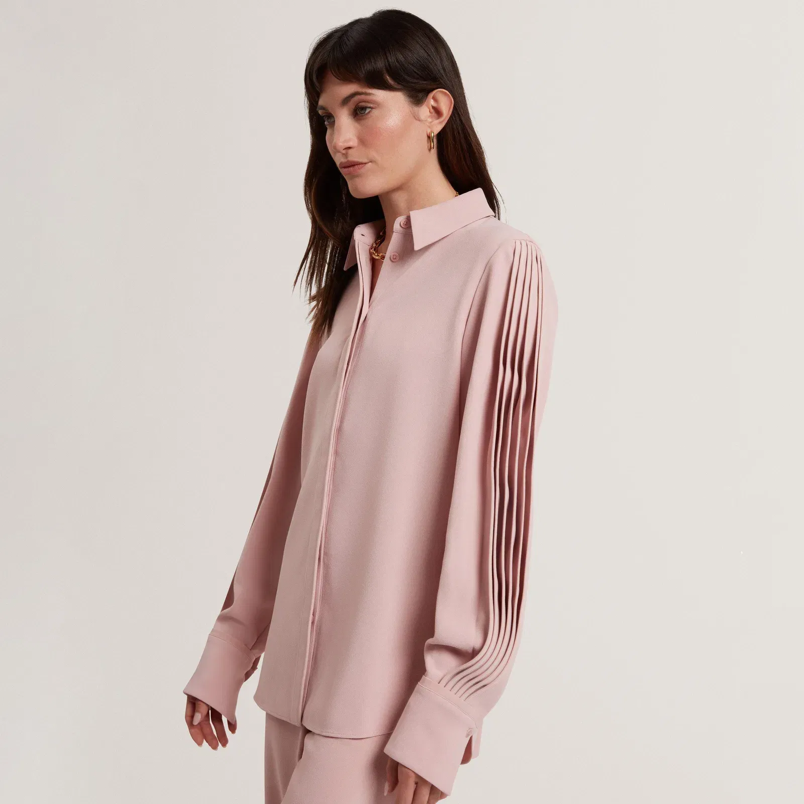 Ted Baker Piping Detail Relaxed Long Sleeve Shirt
