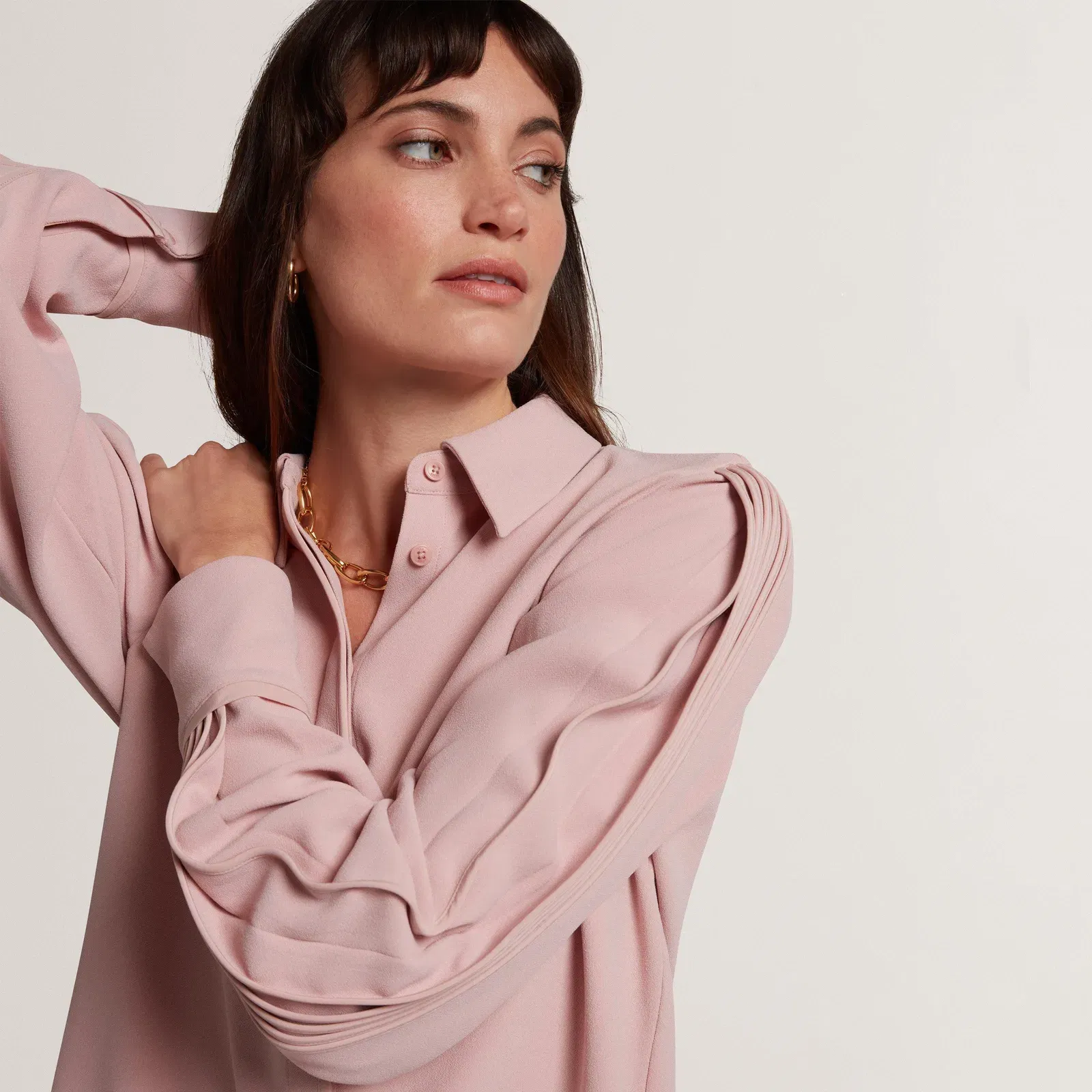Ted Baker Piping Detail Relaxed Long Sleeve Shirt