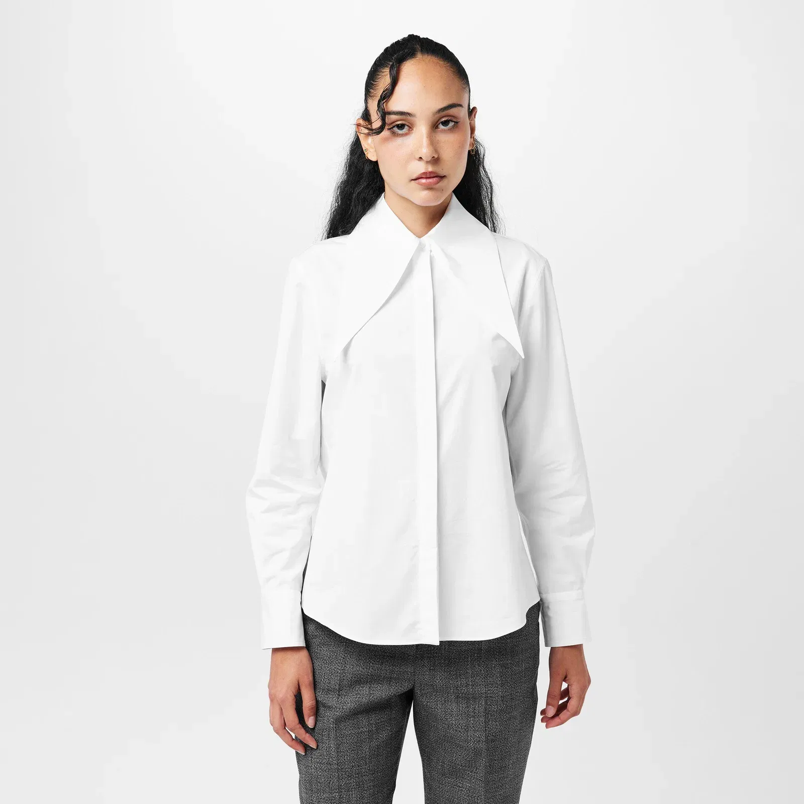 Alex Compact Long Sleeve Plain Shirt