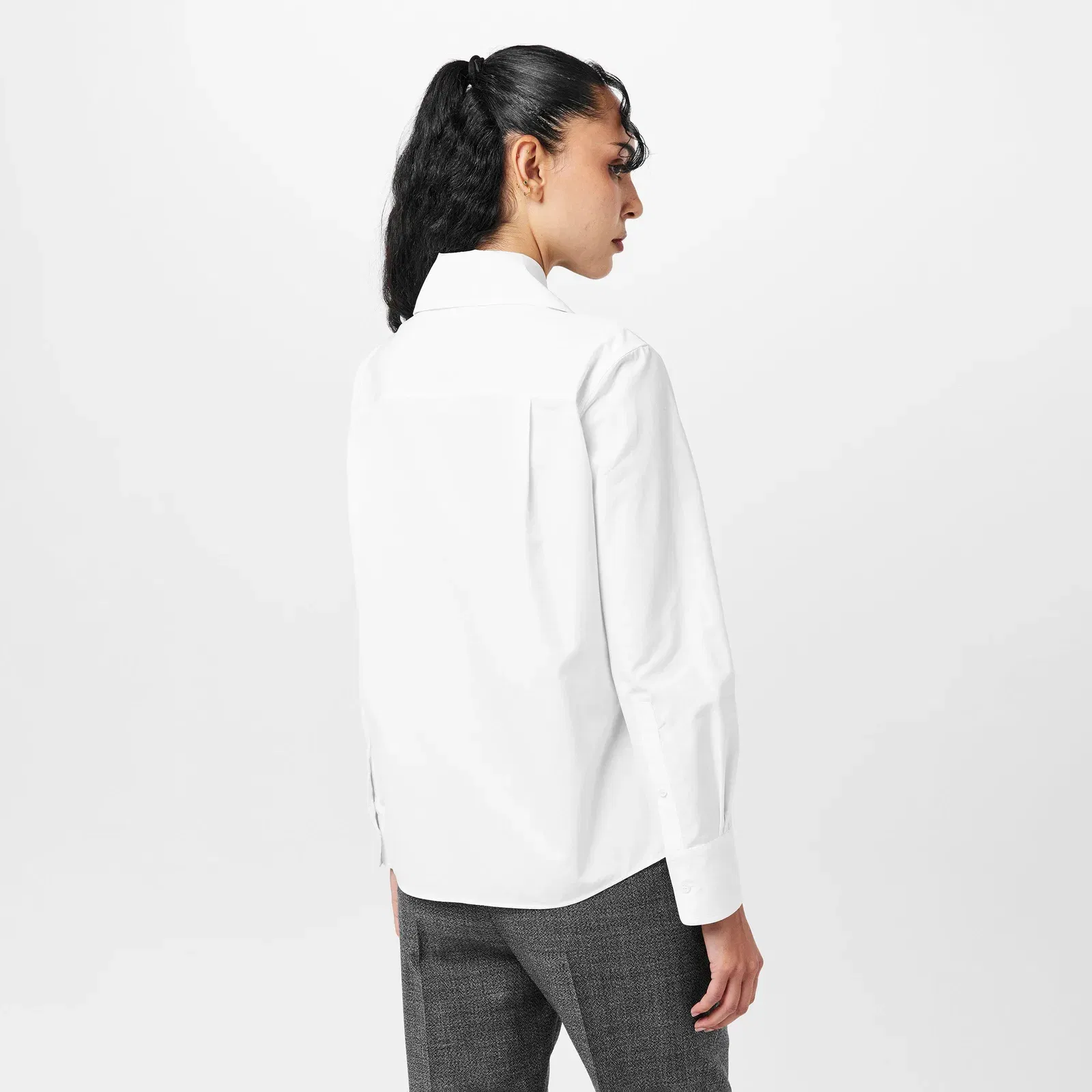Alex Compact Long Sleeve Plain Shirt
