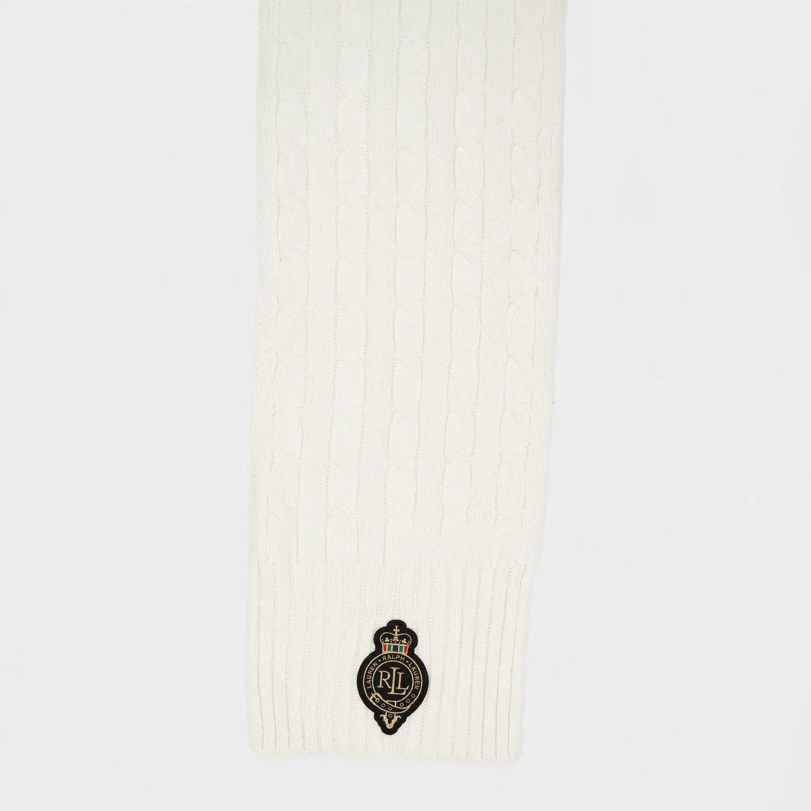 Crest Cable-Knit Scarf