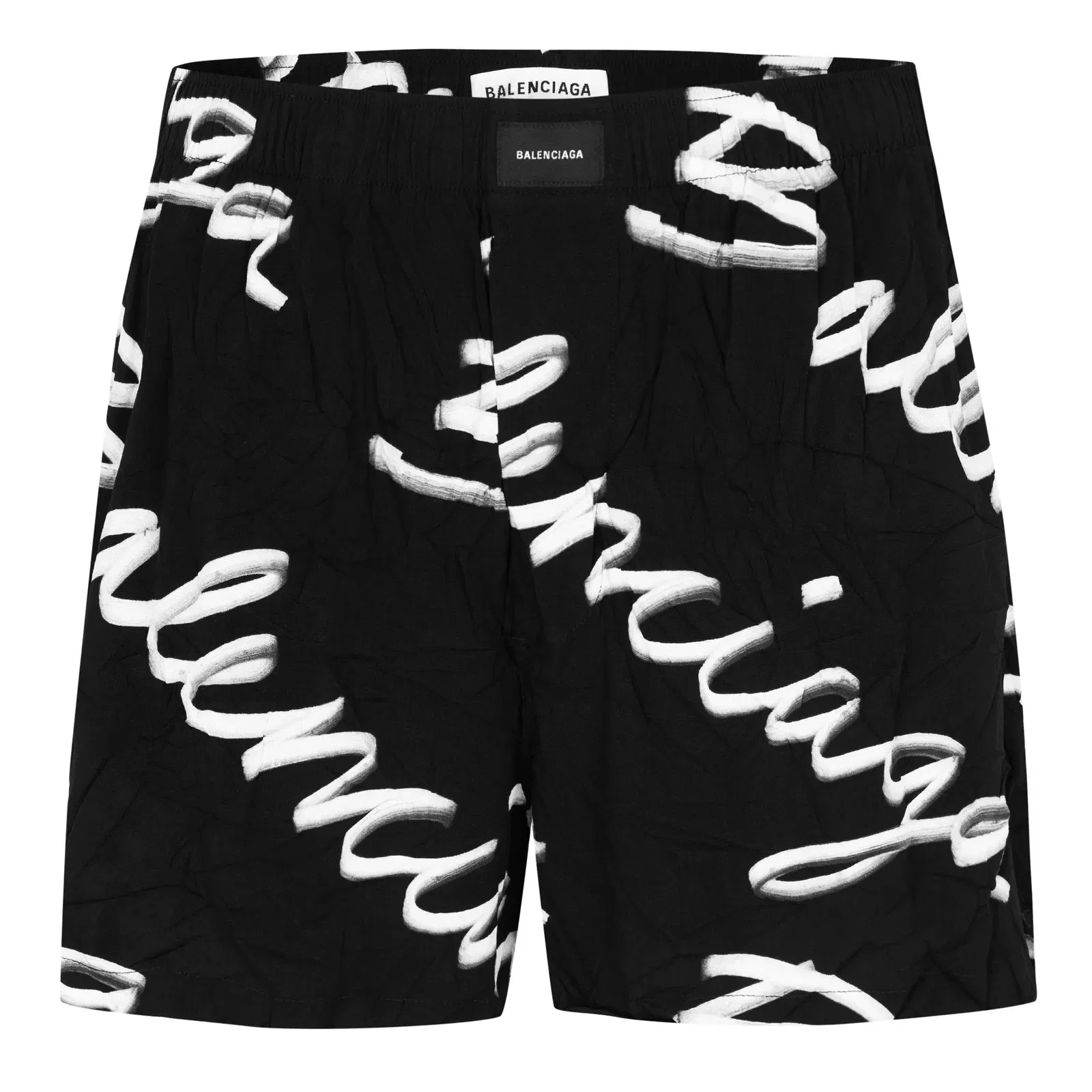Script Logo Woven Oversized Fit Tracksuit Shorts