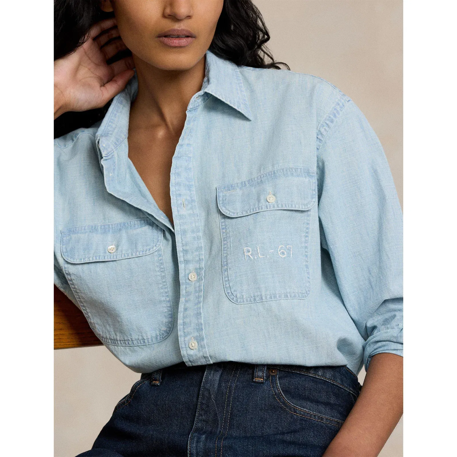 Embroidered Rl-67 Shirt