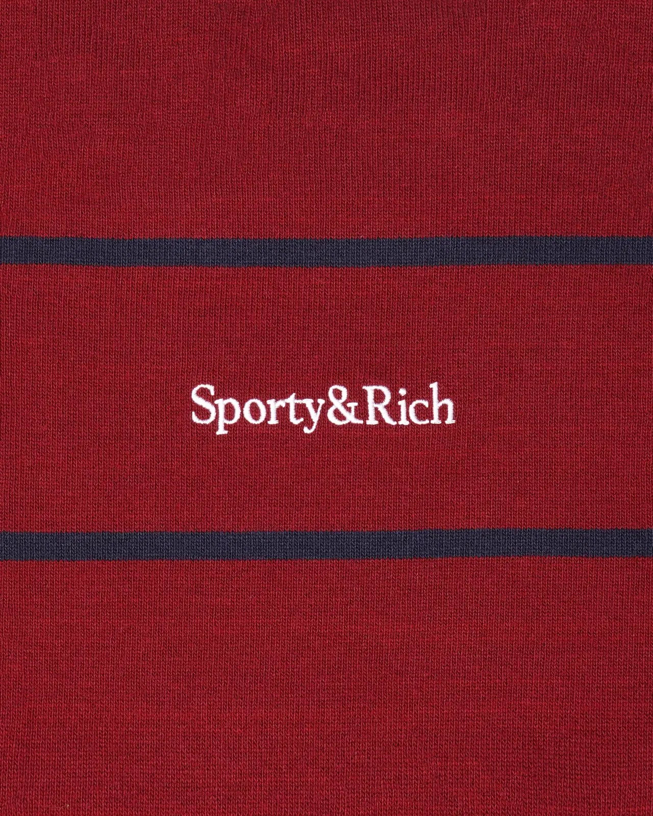 Serif Logo Rugby Polo - Merlot/White/Navy