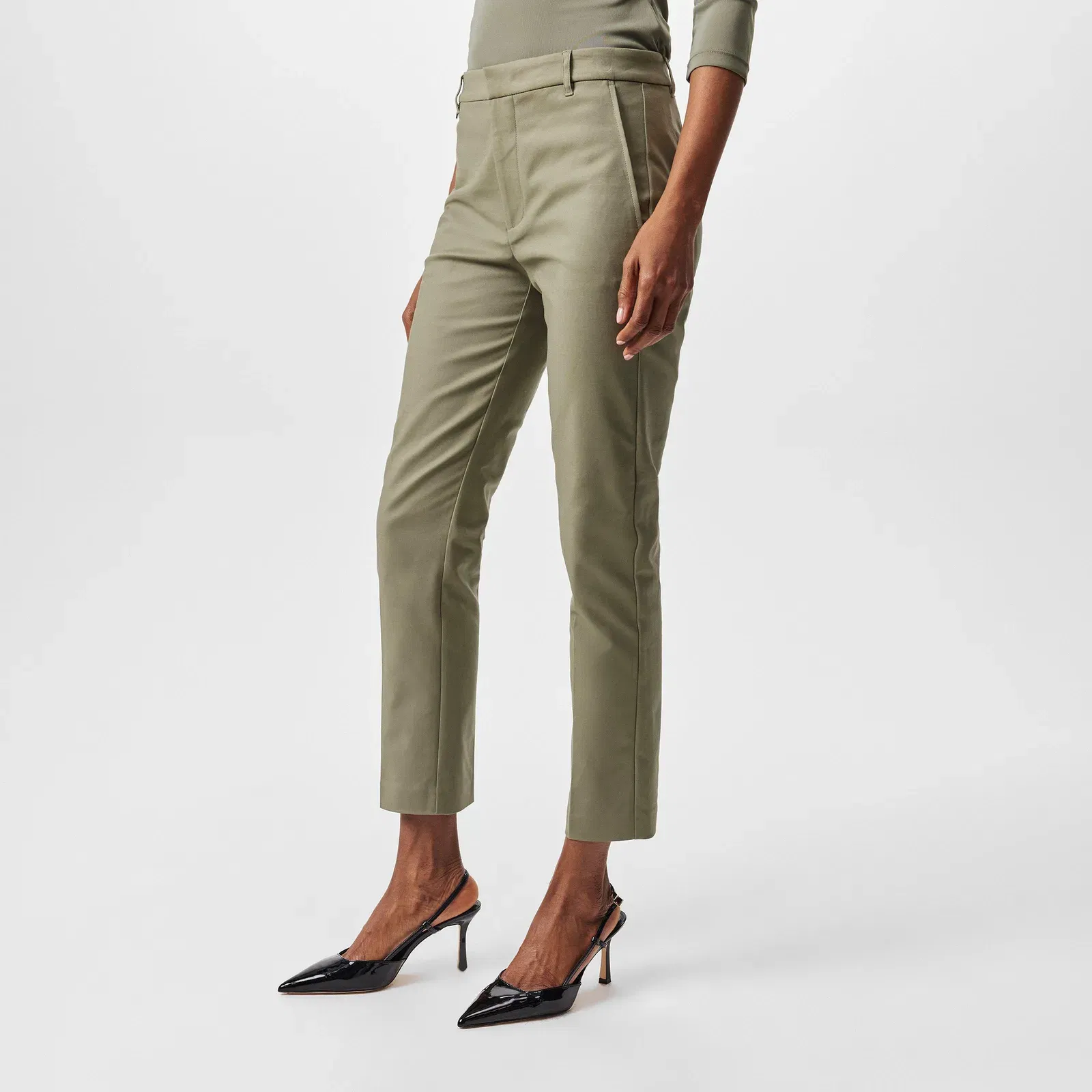 Double-Faced Stretch Trousers