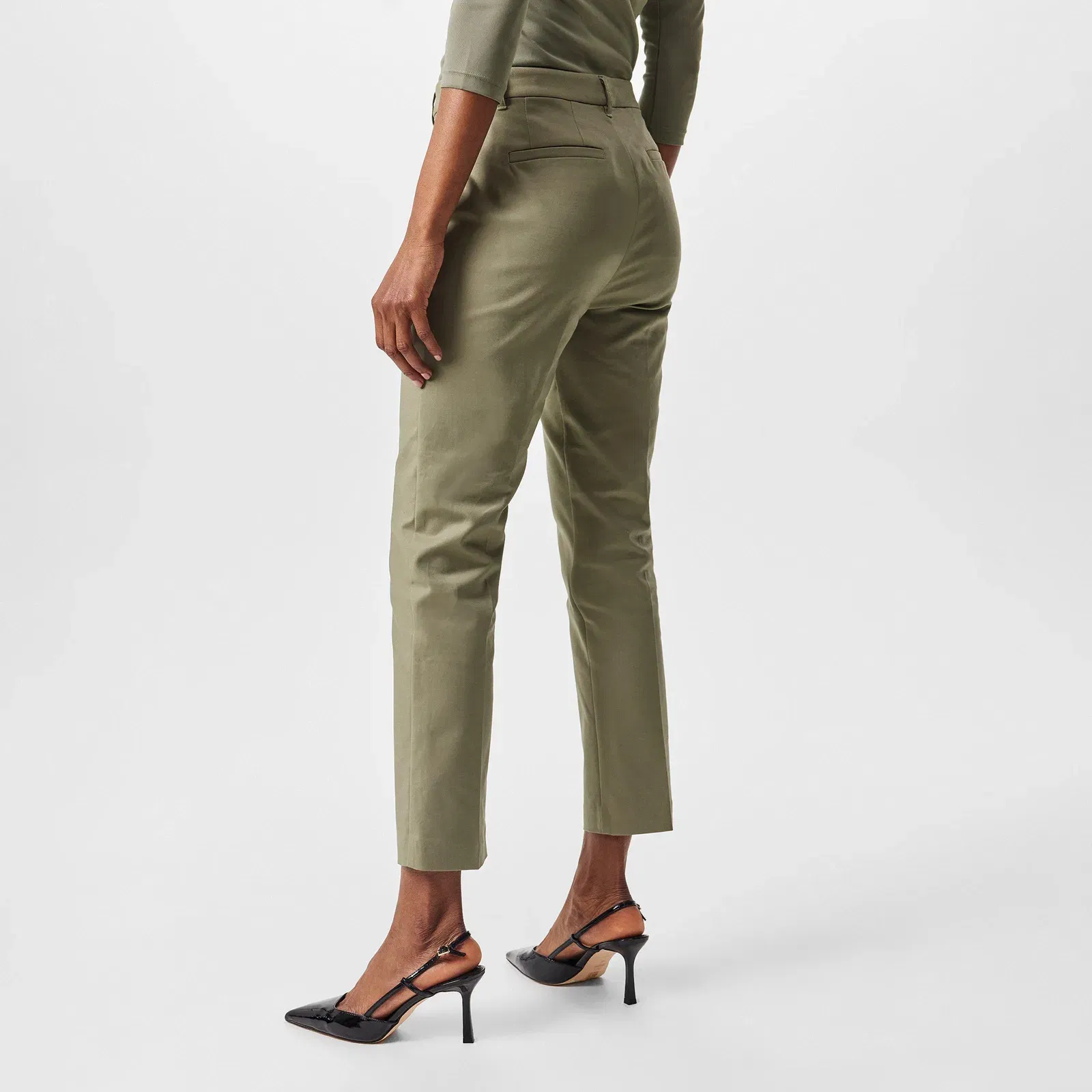 Double-Faced Stretch Trousers