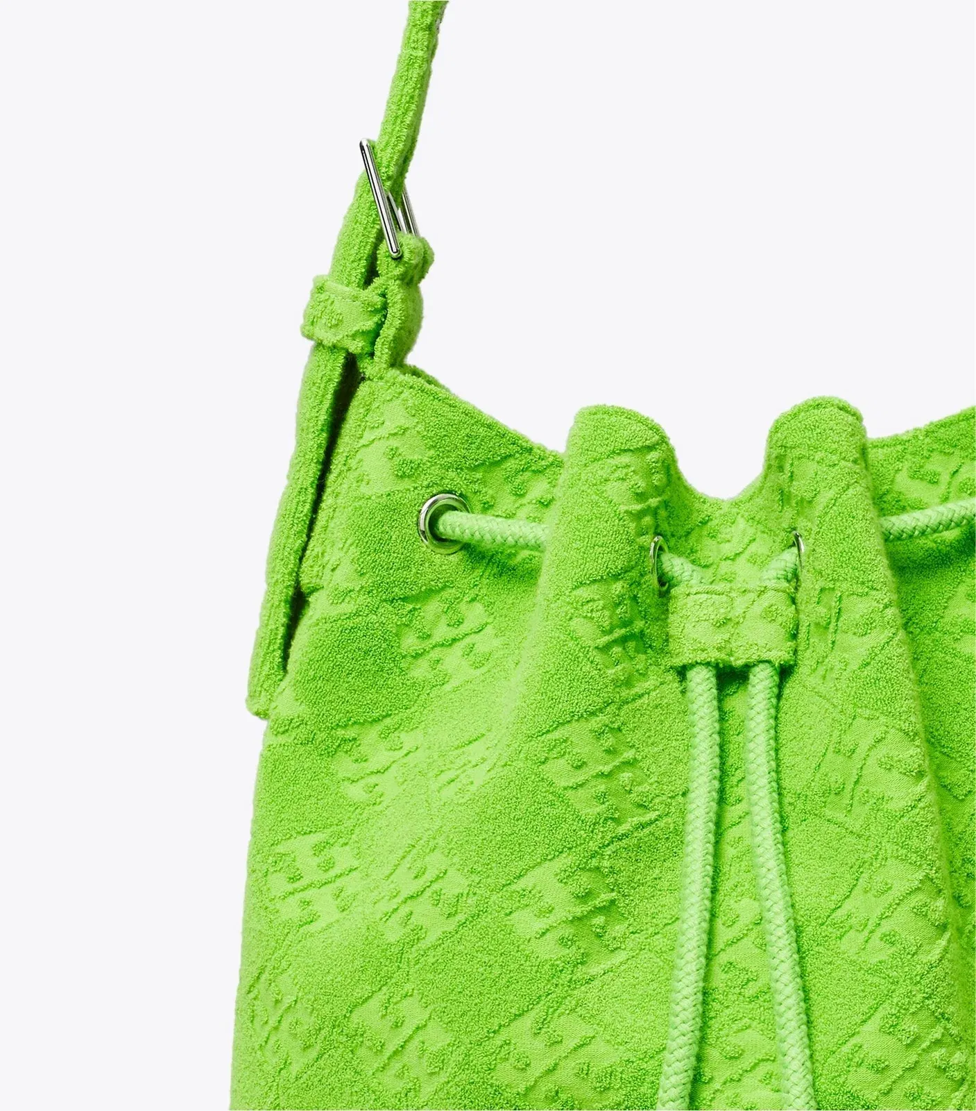 T Monogram Terry Oversized Bucket Bag