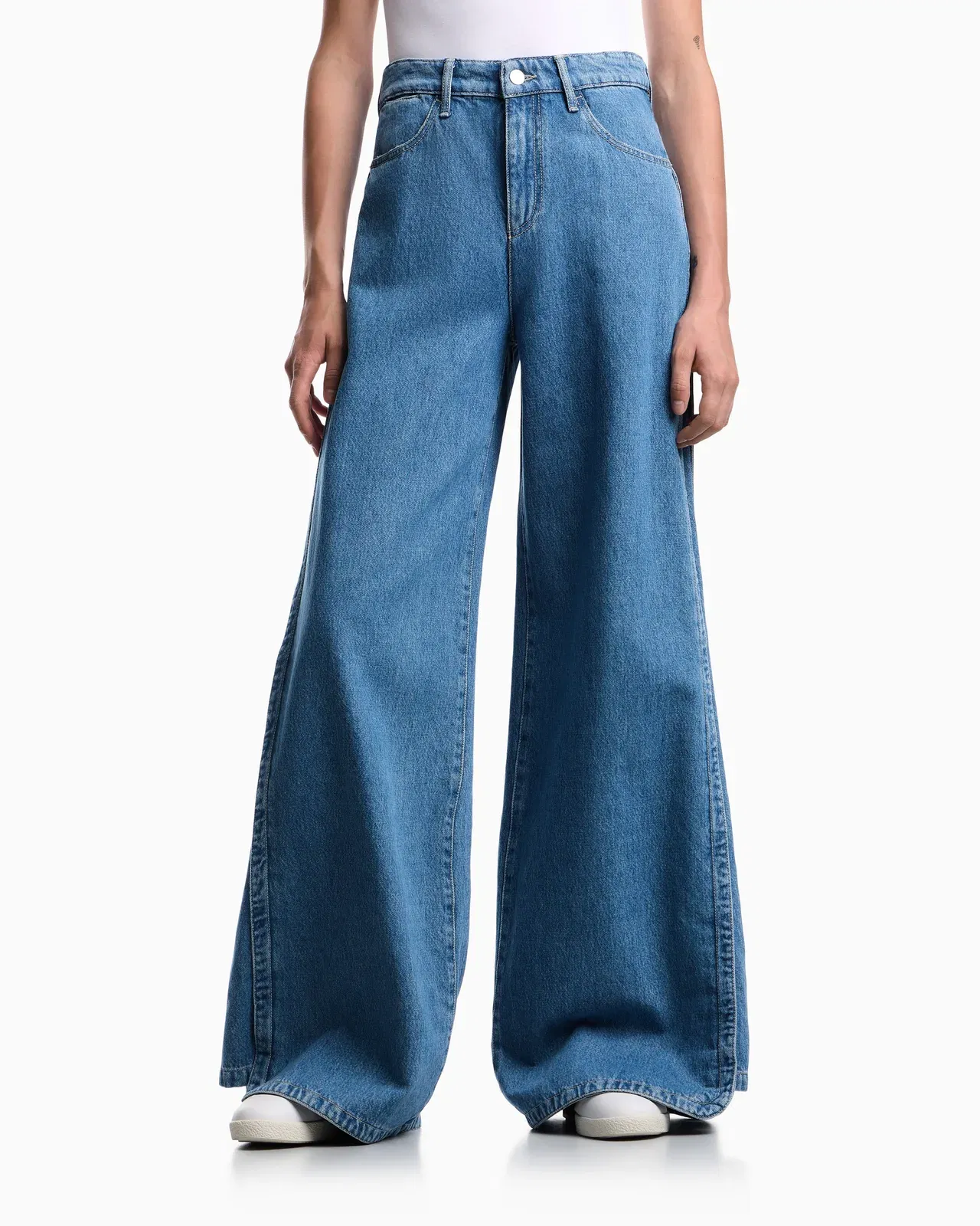 Emporio Armani J6H regular-fit, worn-look denim jeans