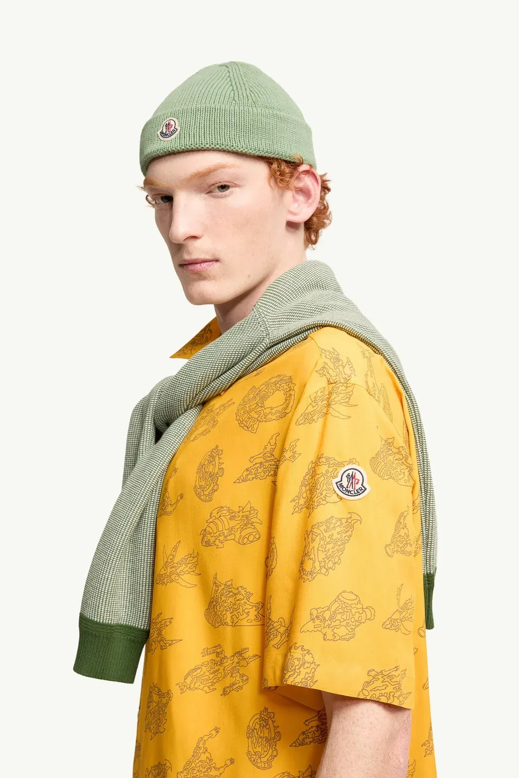 Moncler Space Monduck Short Sleeve Shirt Yellow Yellow