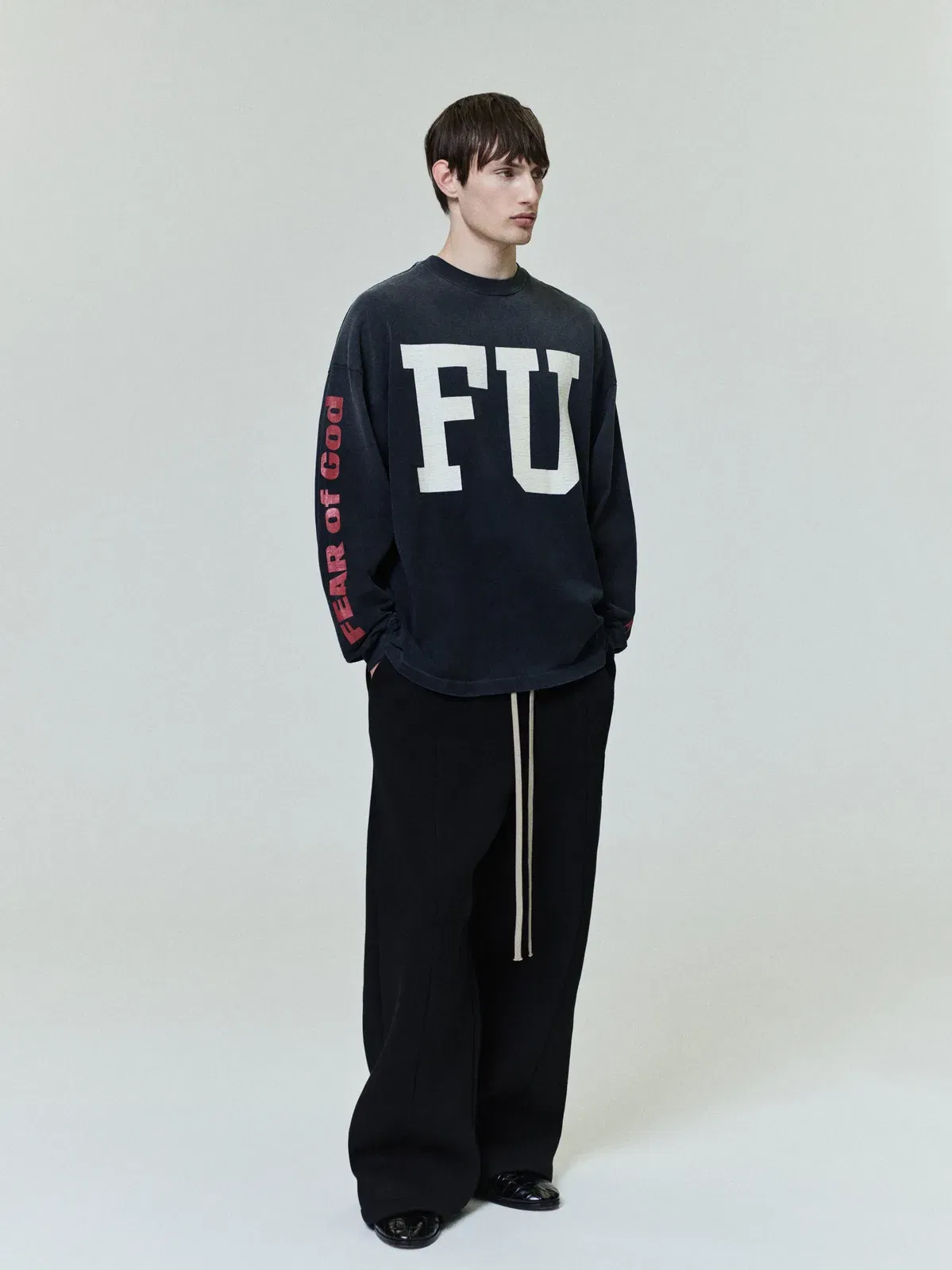 Essentials Freedom Relaxed Long Sleeve T-Shirt Black