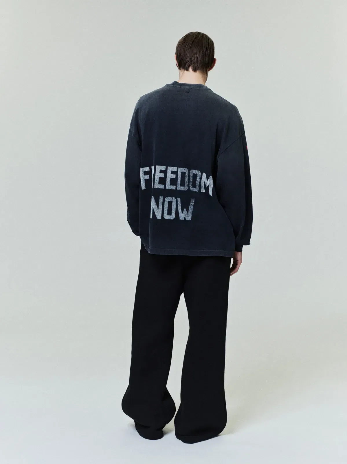 Essentials Freedom Relaxed Long Sleeve T-Shirt Black
