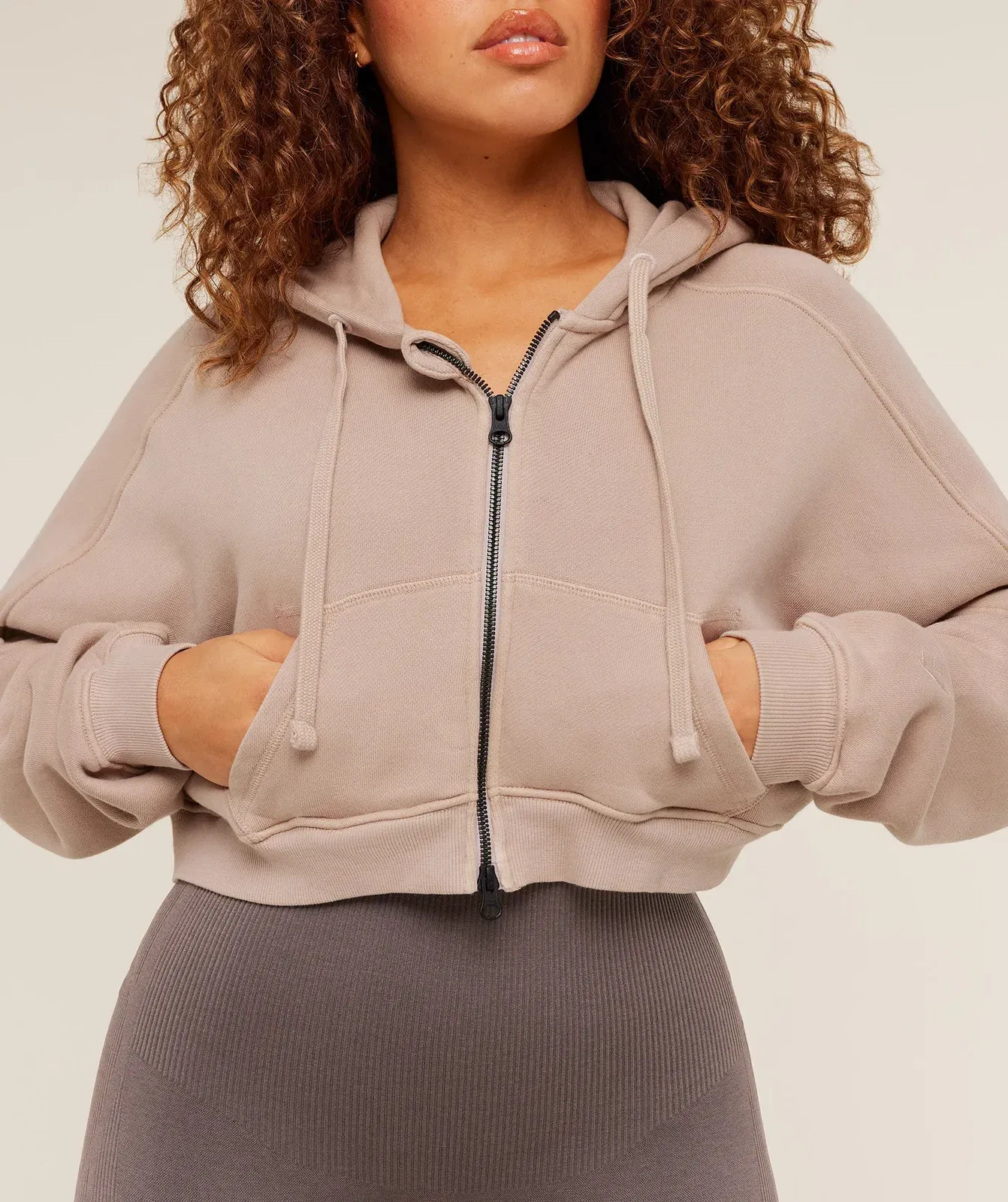 Gymshark Pump Zip Through Hoodie - GS Dusk Pink/WASH