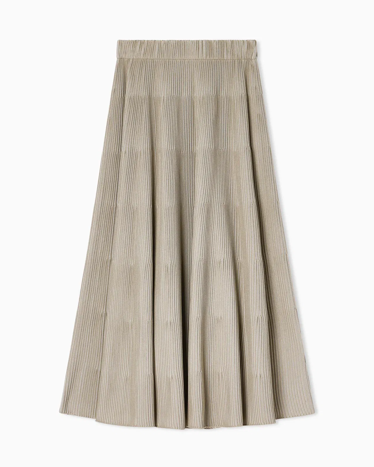 Emporio Armani Long, ribbed-effect skirt